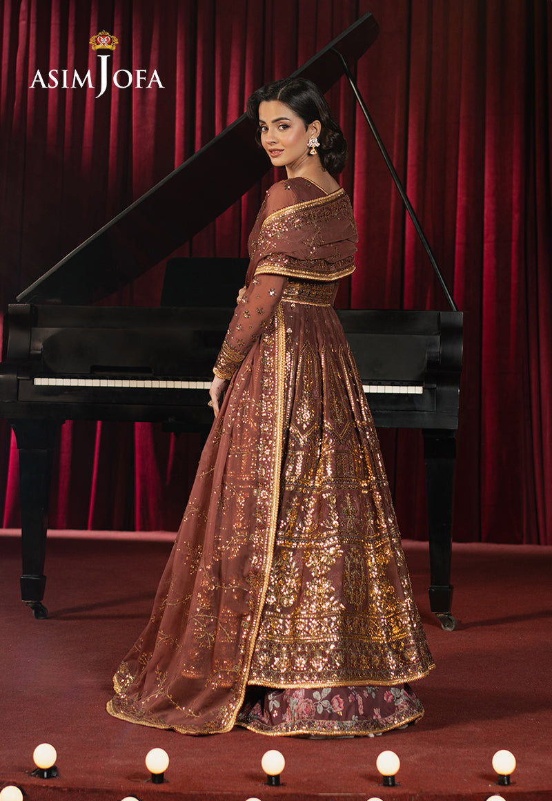 AJPFD-36 EMBROIDERED CHIFFON Stitched 3PCS