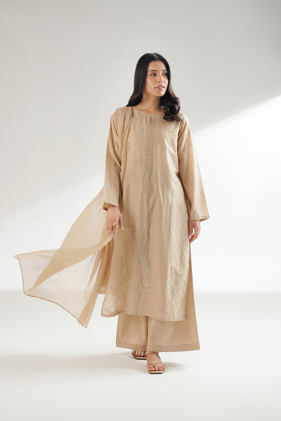 3 Piece Lawn Embroidered Suit (CS0553)