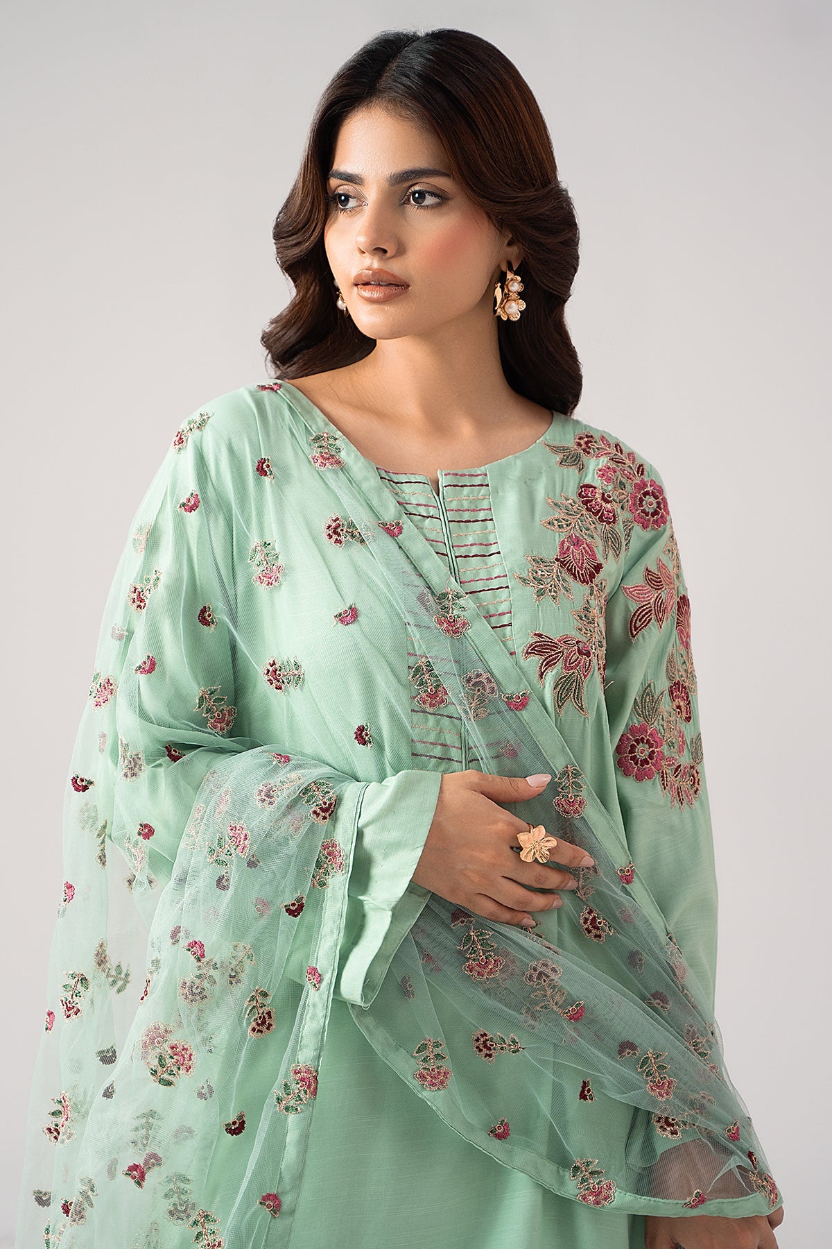 3-PC Stitched Embroidered CMA-6-397