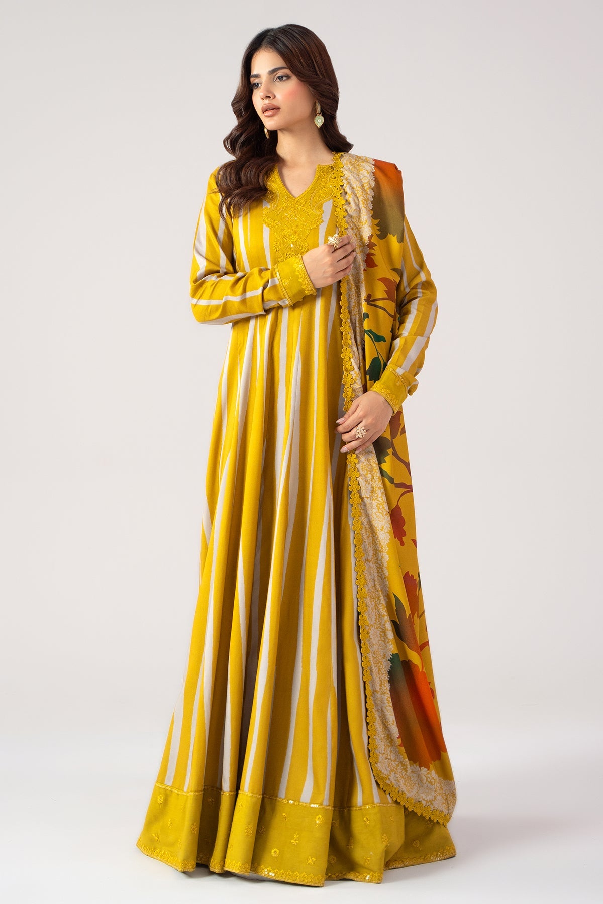 3 Pcs Stitched Linen Pishwas CNP-6-287
