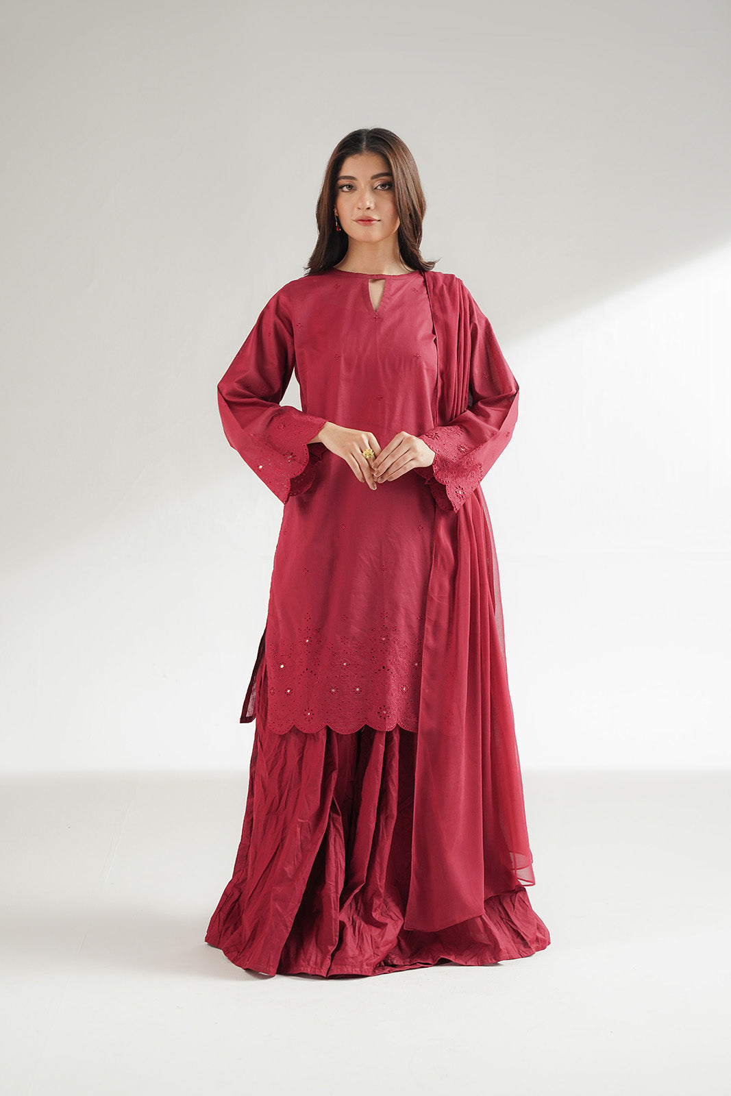 3 Piece Lawn Embroidered Suit (CS0558)