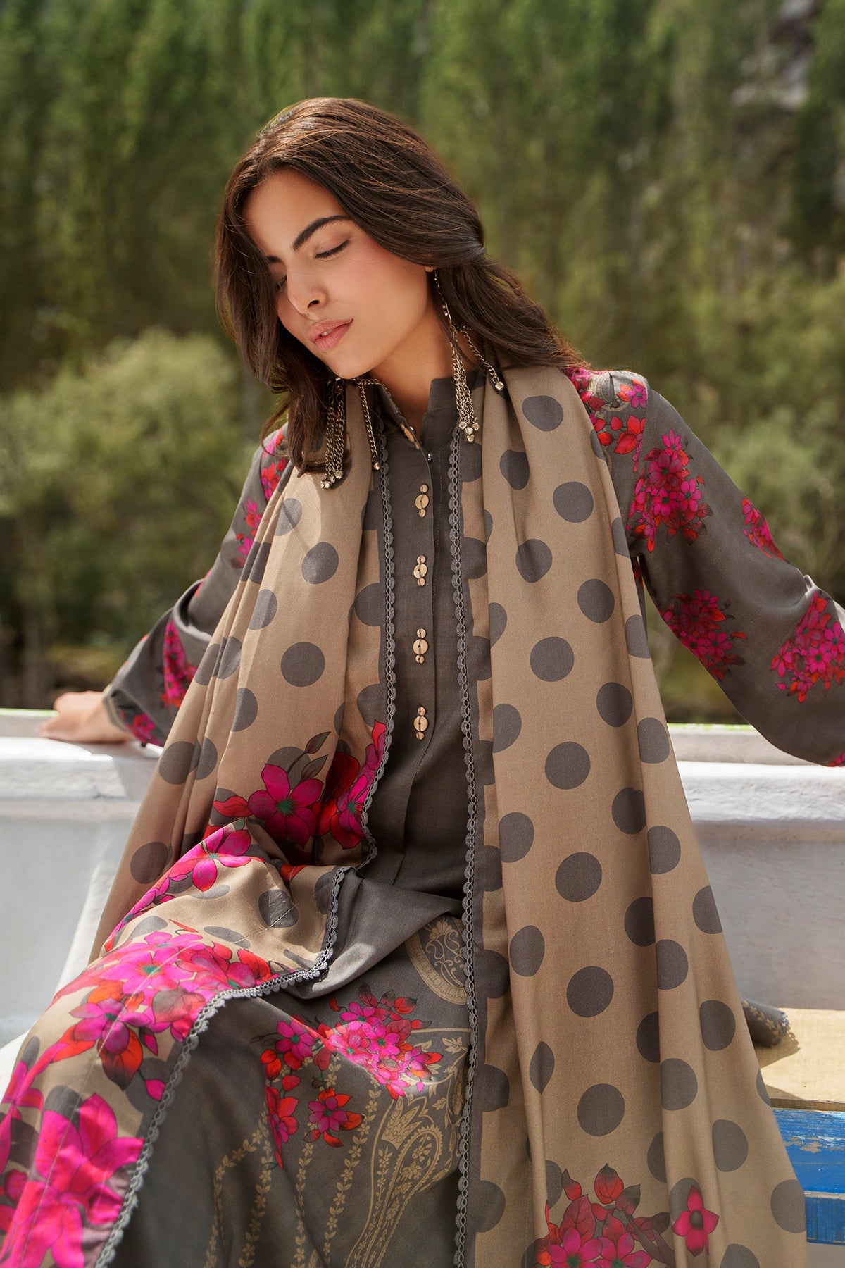 3-PC Unstitched Linen Collection CPW6-04