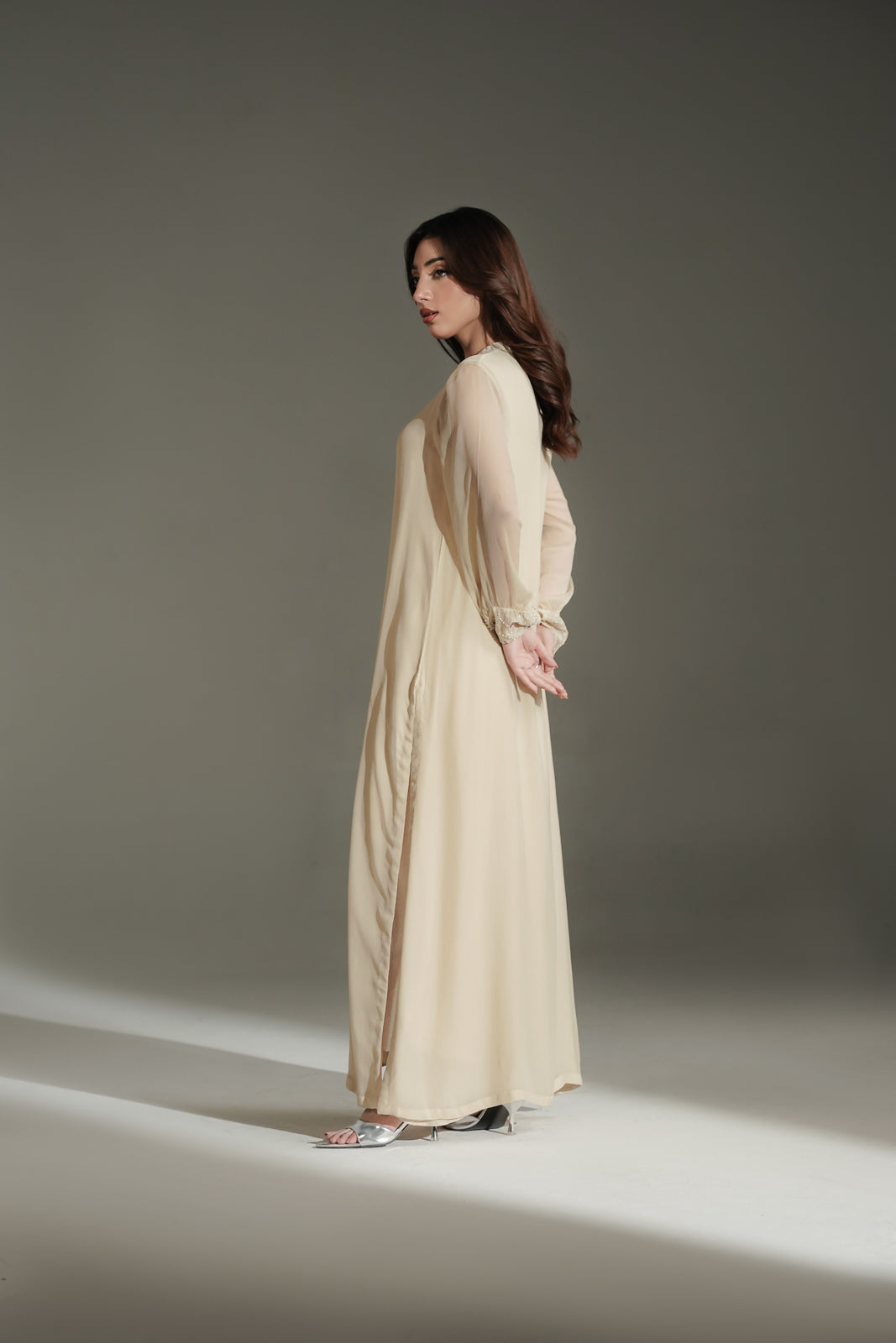 1 Piece Chiffon Embroidered Shirt (FS0207)