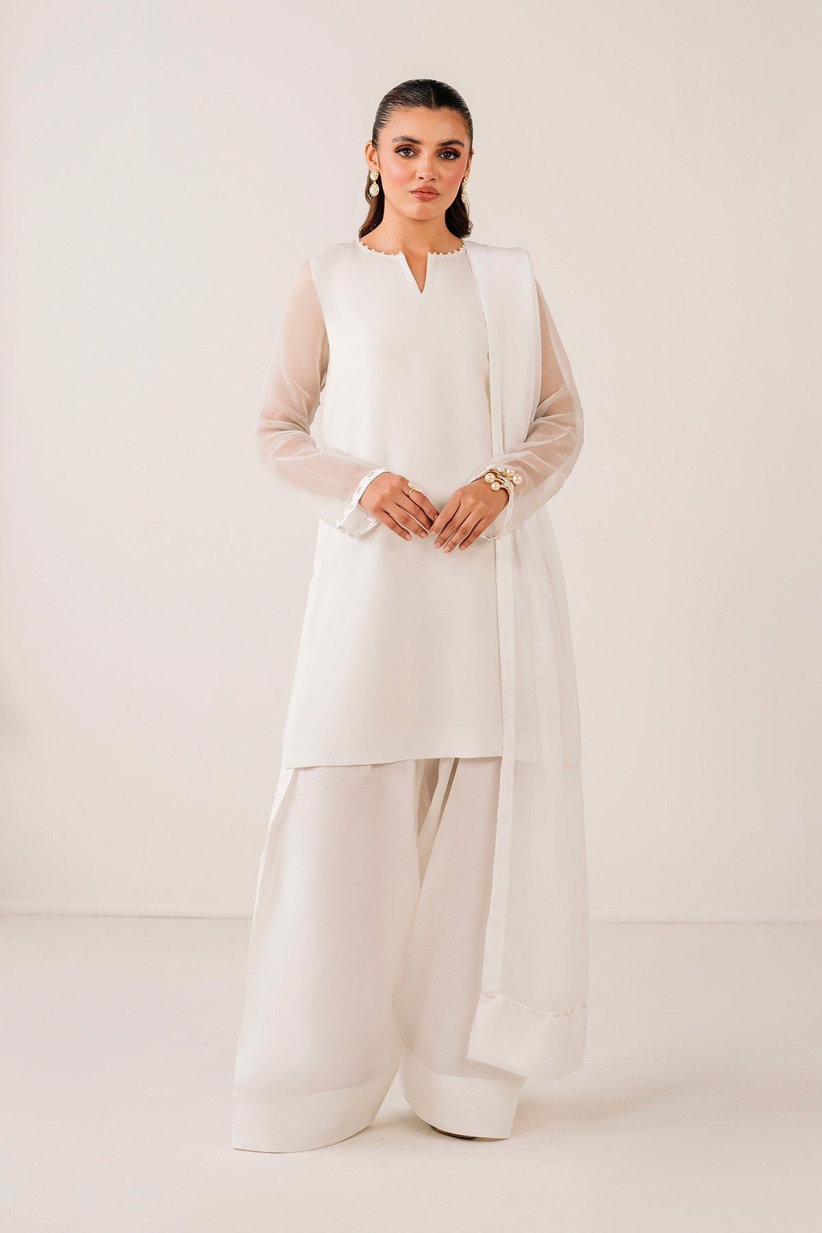 PLAIN CHIFFON SHIRT PR-1117