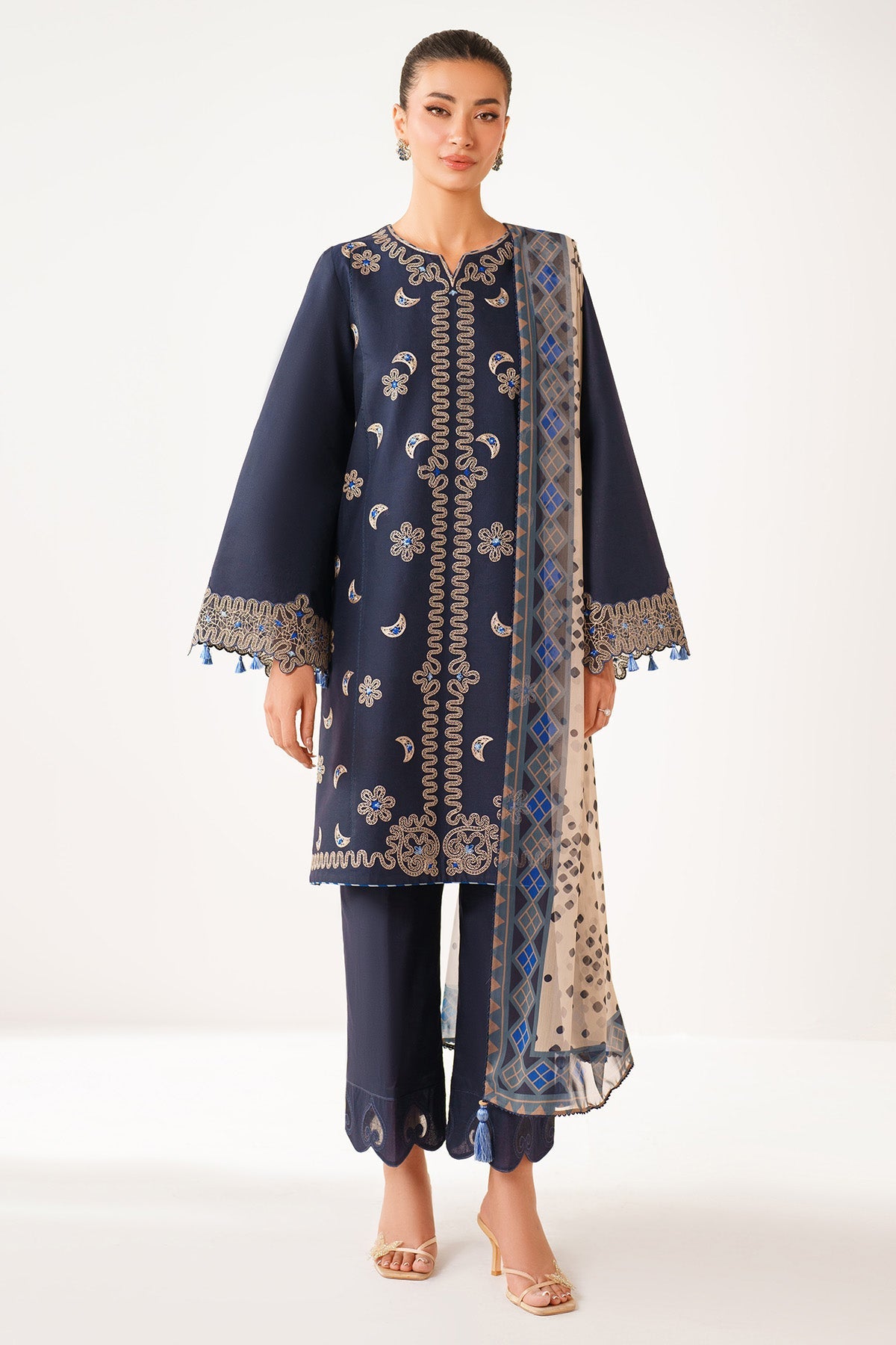 EMBROIDERED LAWN RTW-1298