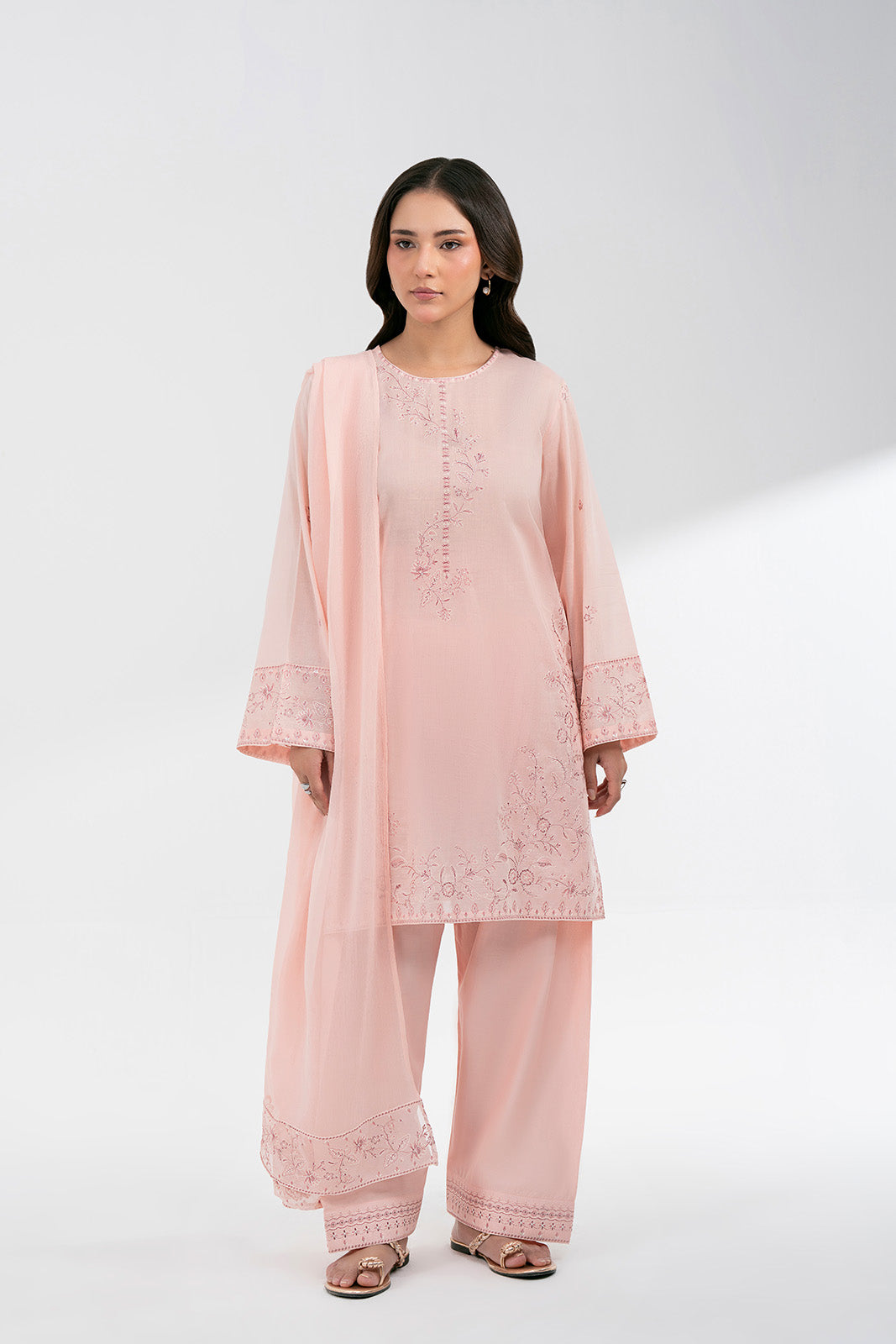 3 Piece Lawn Embroidered Suit (CS0560)