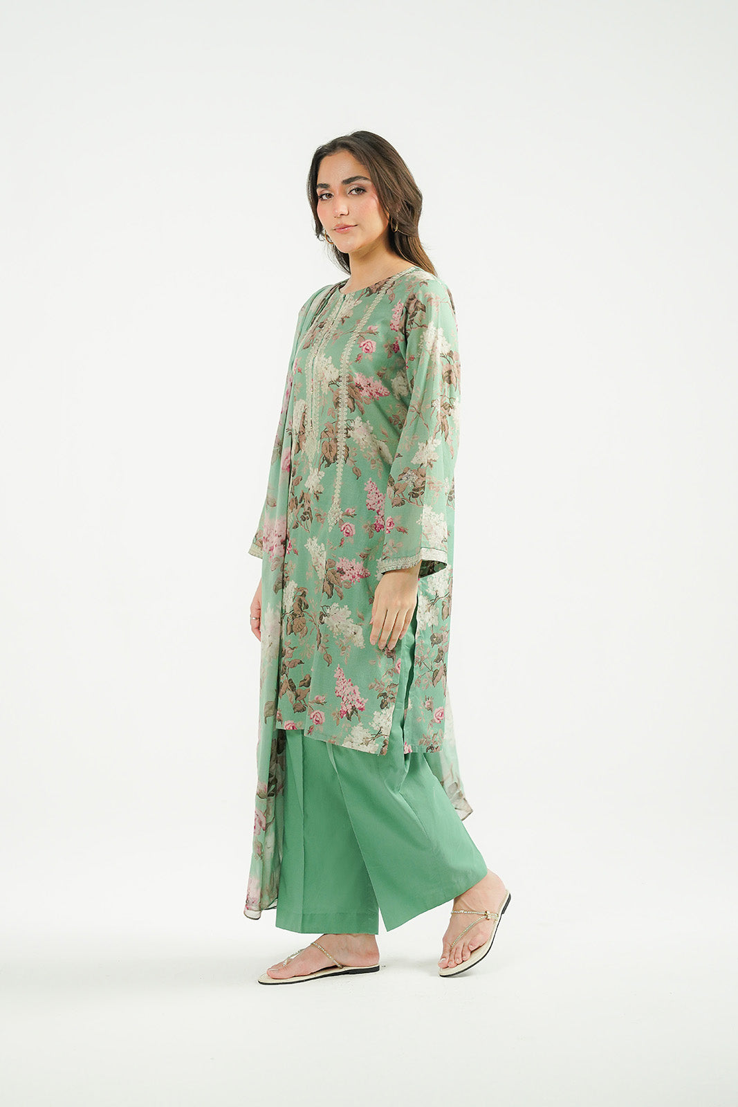 3 Piece Printed Lawn Embroidered Suit (CP0519)