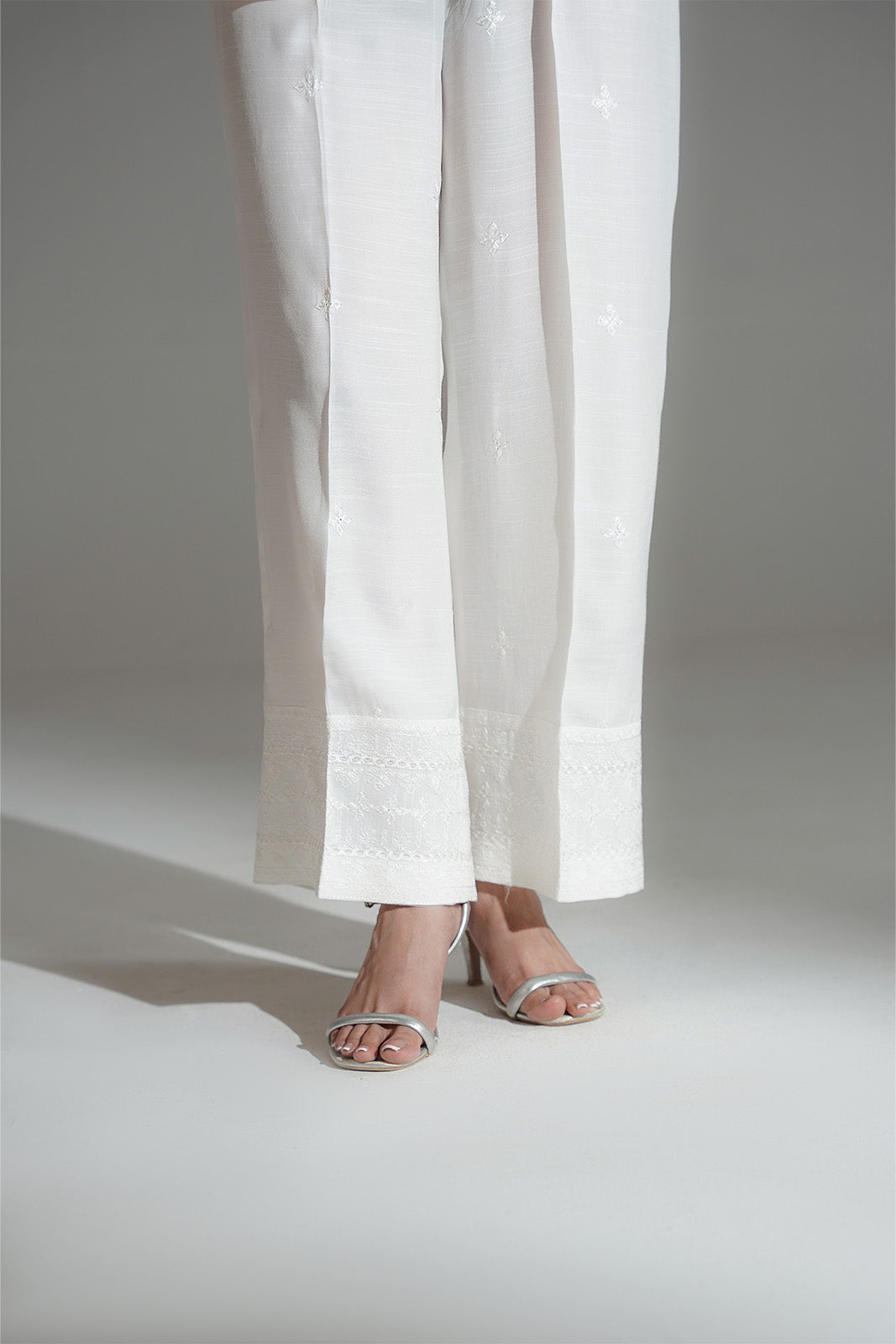 1 Piece Raw Silk Embroidered Culottes (FB0019)