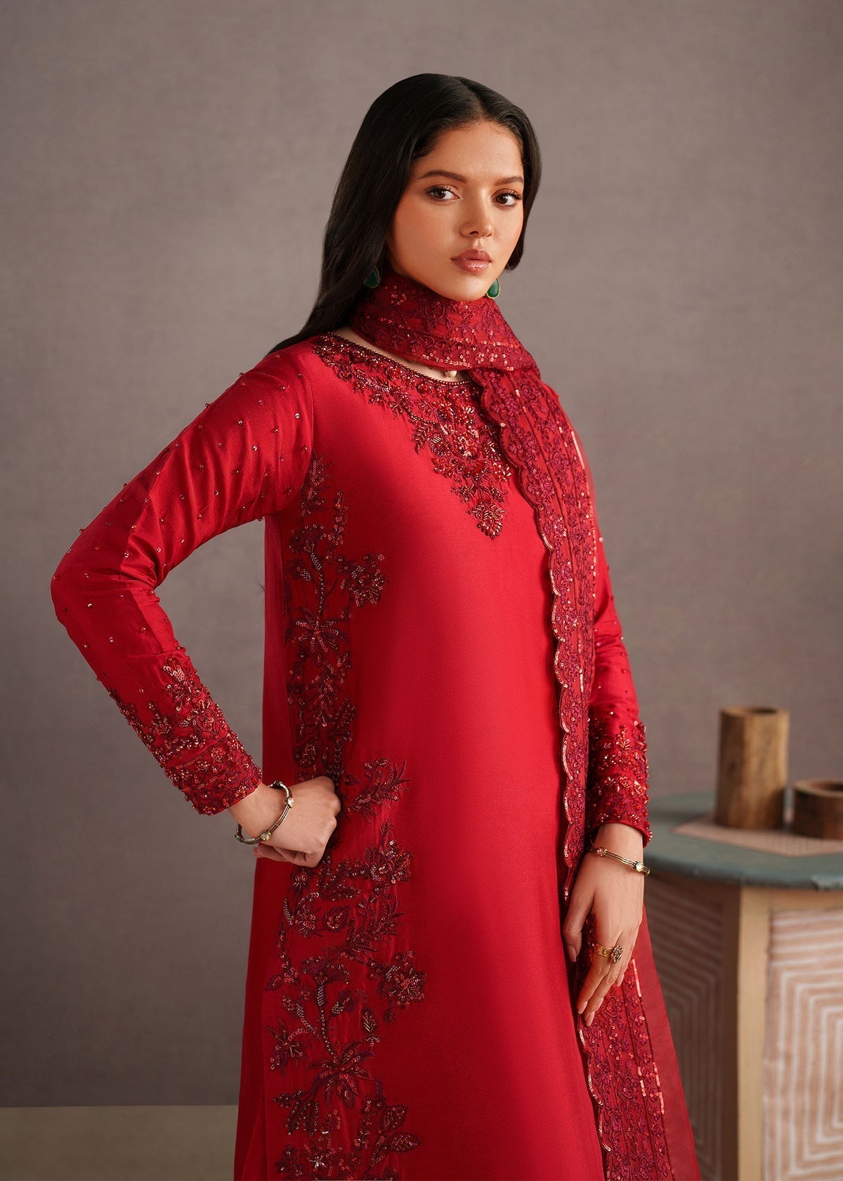 Aina Style — Mairaz Red Sharara