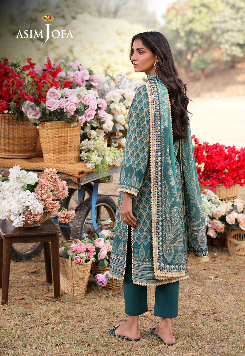 AJUUBD-04 Printed Lawn Stitched 3 Pcs