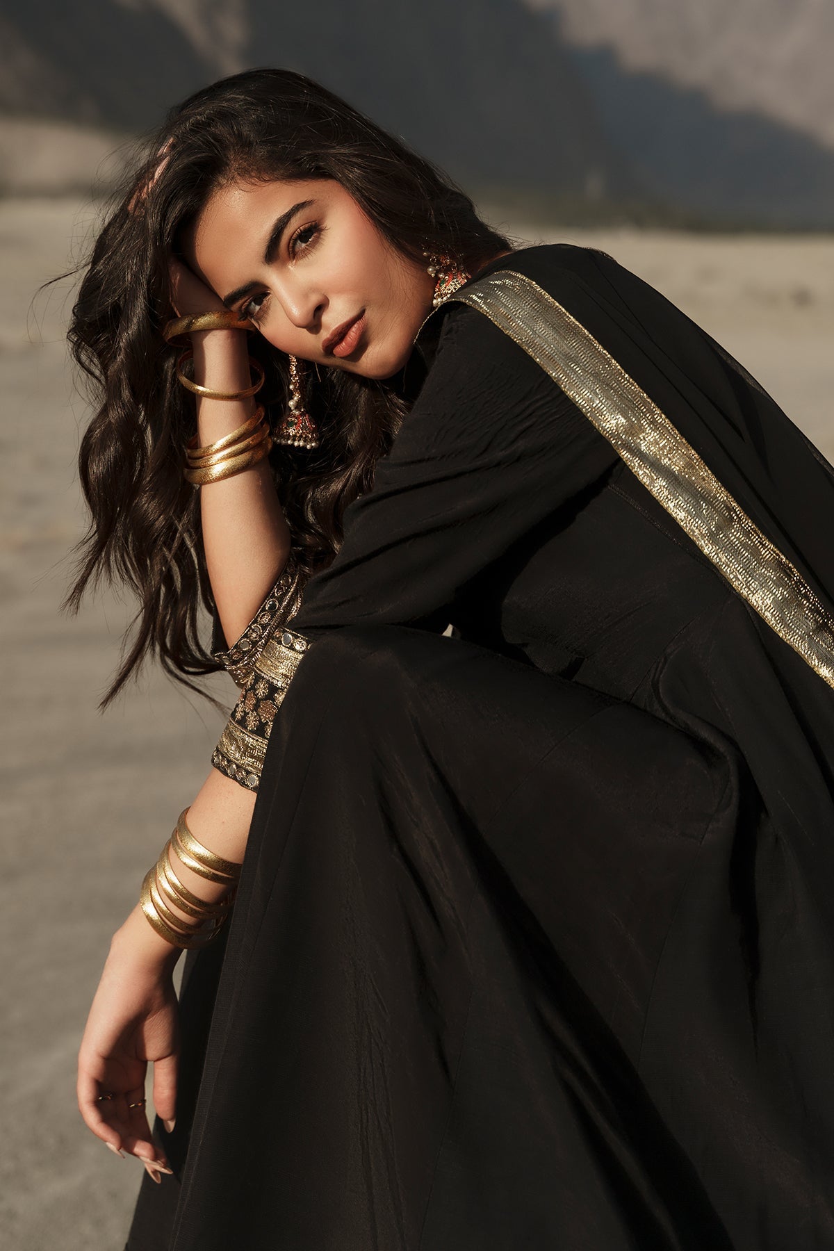 3 Pcs Stitched Raw Silk Pishwas CMA-6-467