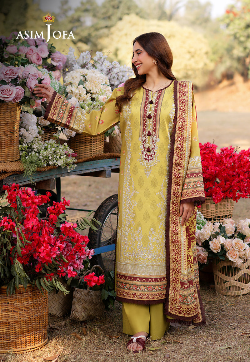 AJUUBD-02 Printed Lawn Stitched 3 Pcs