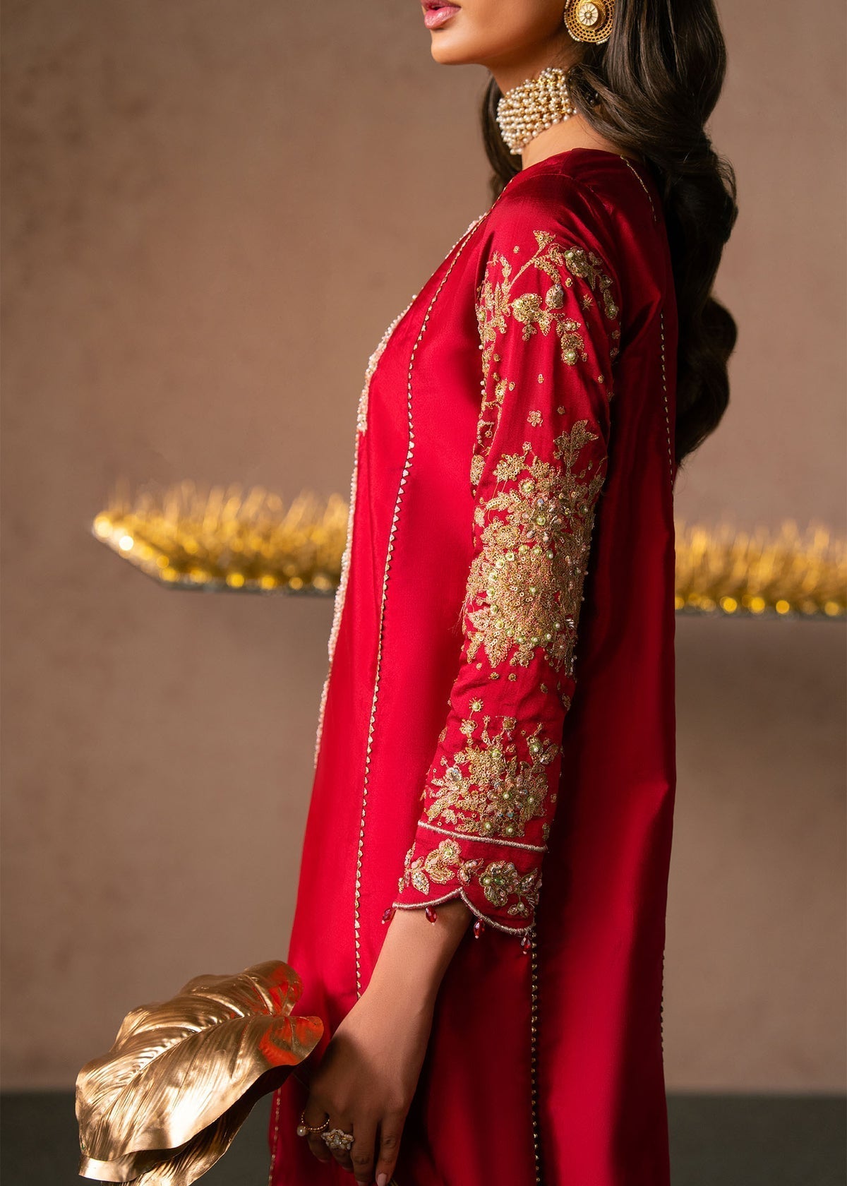 Lyra Style — Mairaz Deep Red Three-Piece Suit