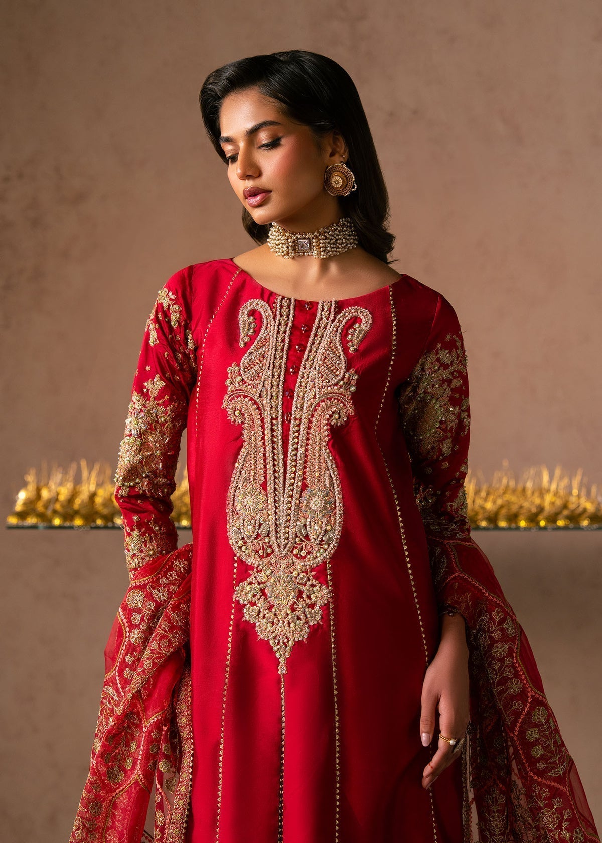 Lyra Style — Mairaz Deep Red Three-Piece Suit