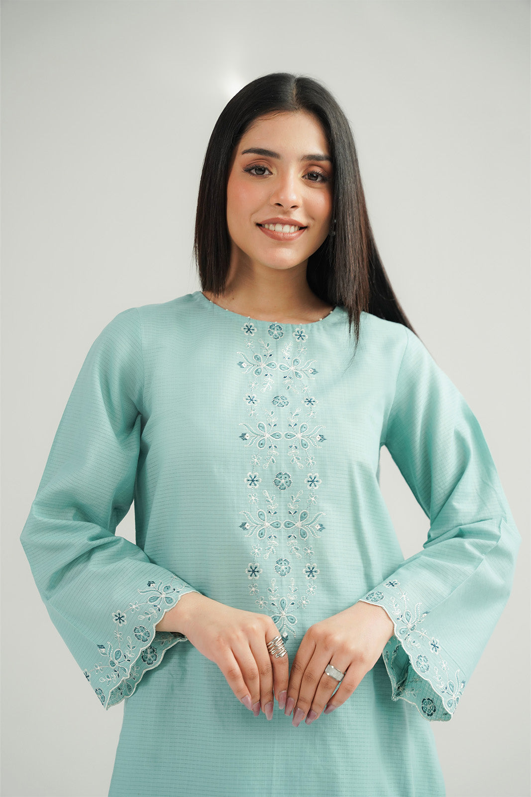 2 Piece Cotton Rip Stop Embroidered Suit (CP0411)