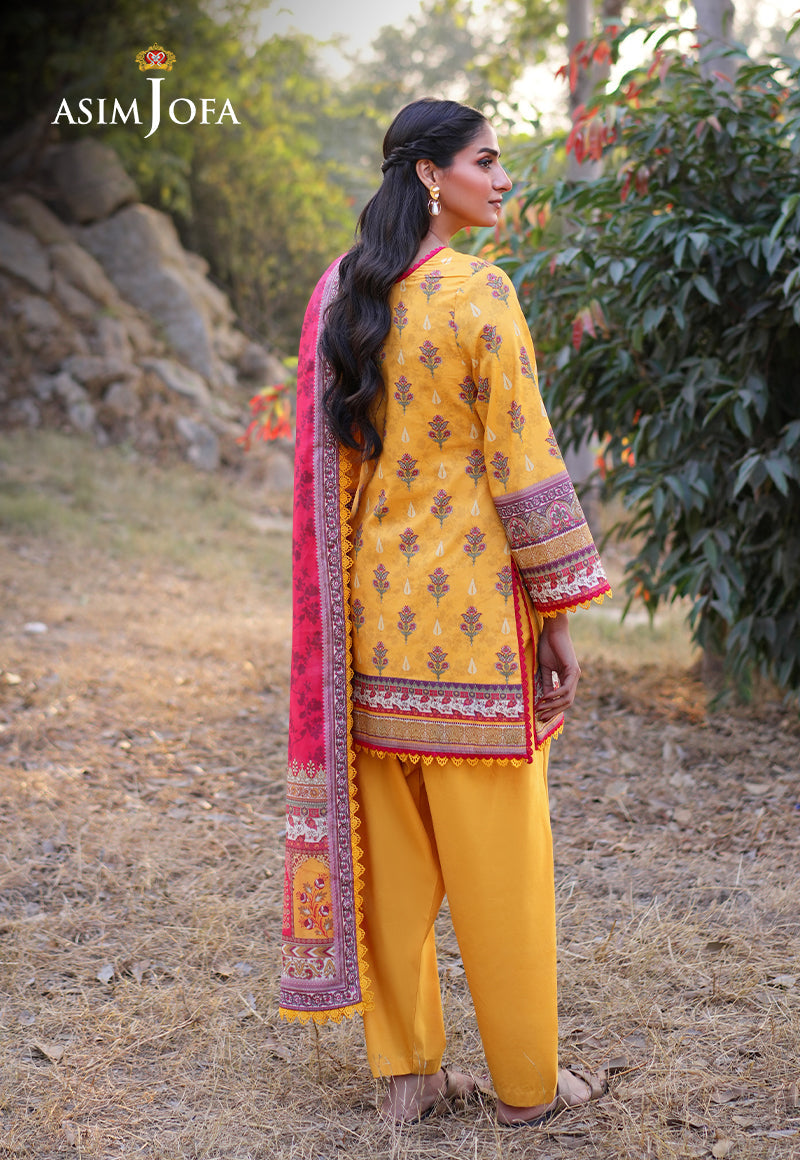AJUUBD-06 Printed Lawn Stitched 3 Pcs