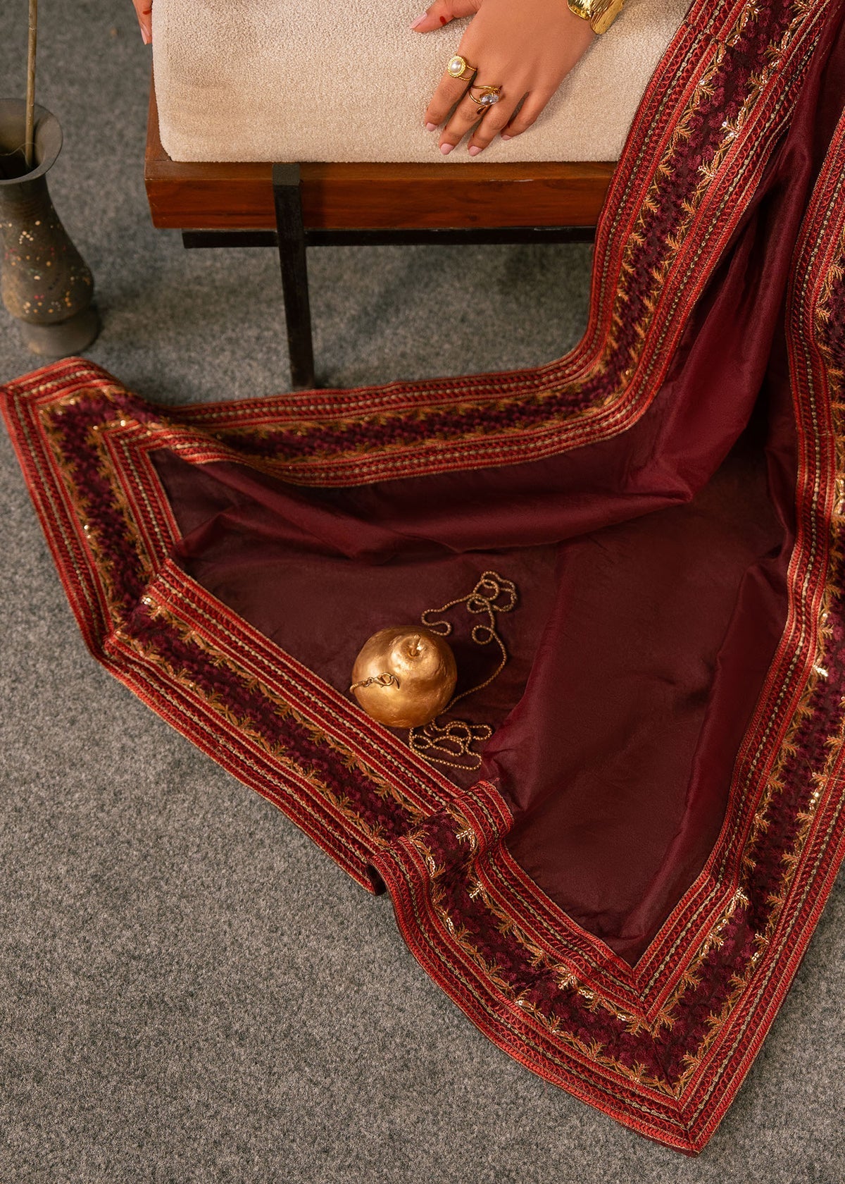 Siena Style — Mairaz Deep Wine Three-Piece Suit