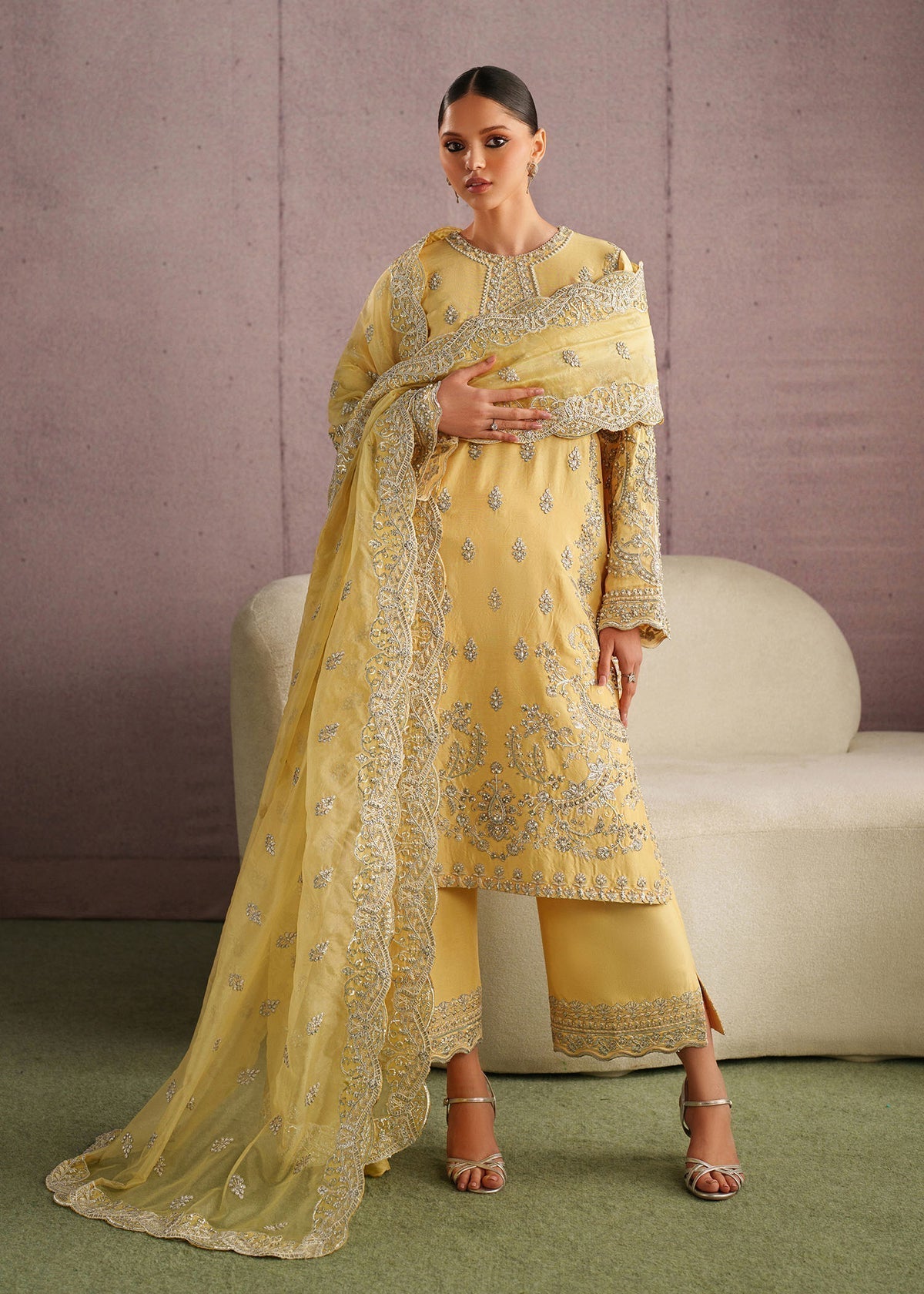 Leora Style — Mairaz Butter Yellow Three-Piece Suit