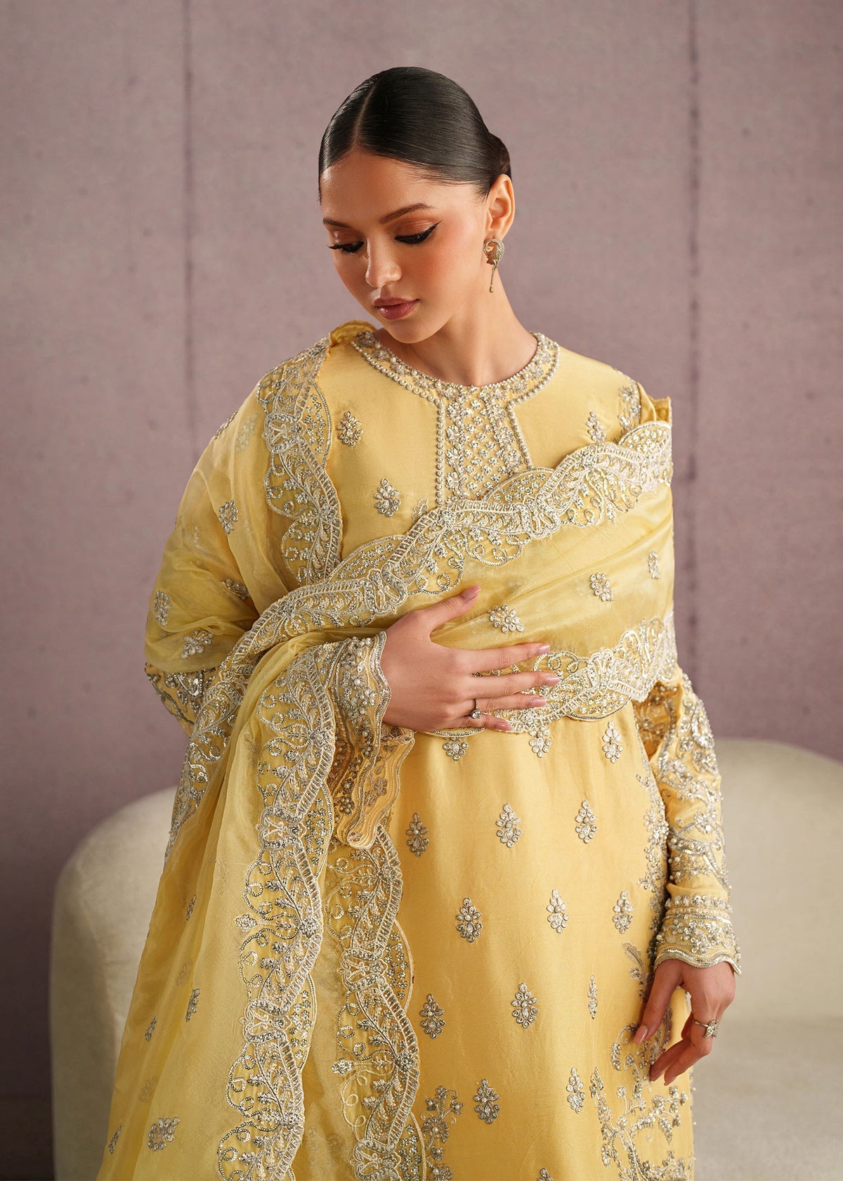 Leora Style — Mairaz Butter Yellow Three-Piece Suit