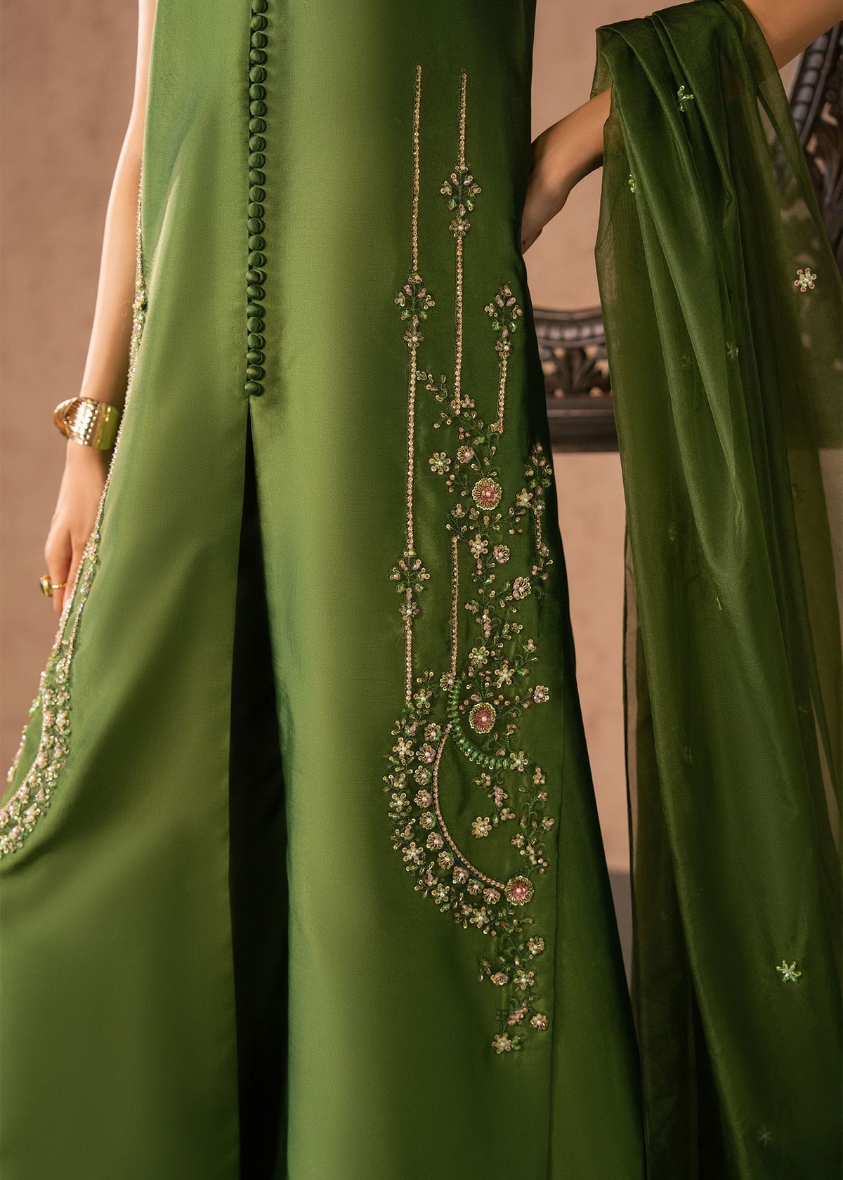 Esma Style — Mairaz Deep Green Three-Piece Suit