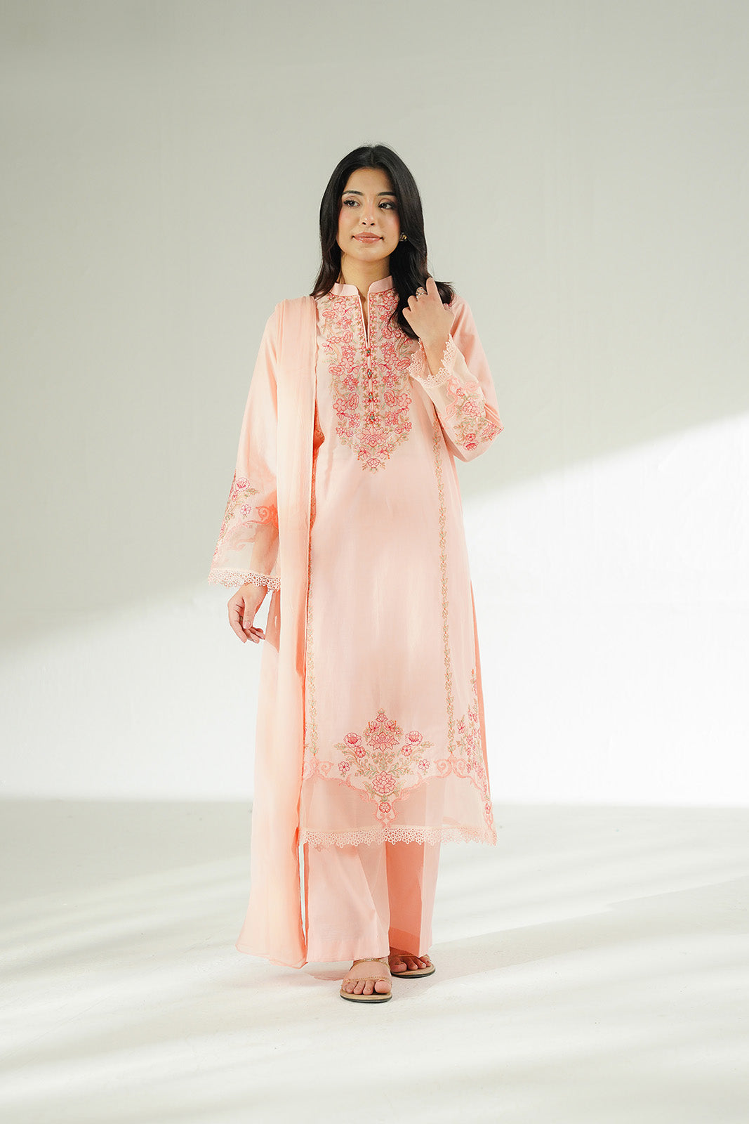 3 Piece Lawn Embroidered Suit (CS0630)