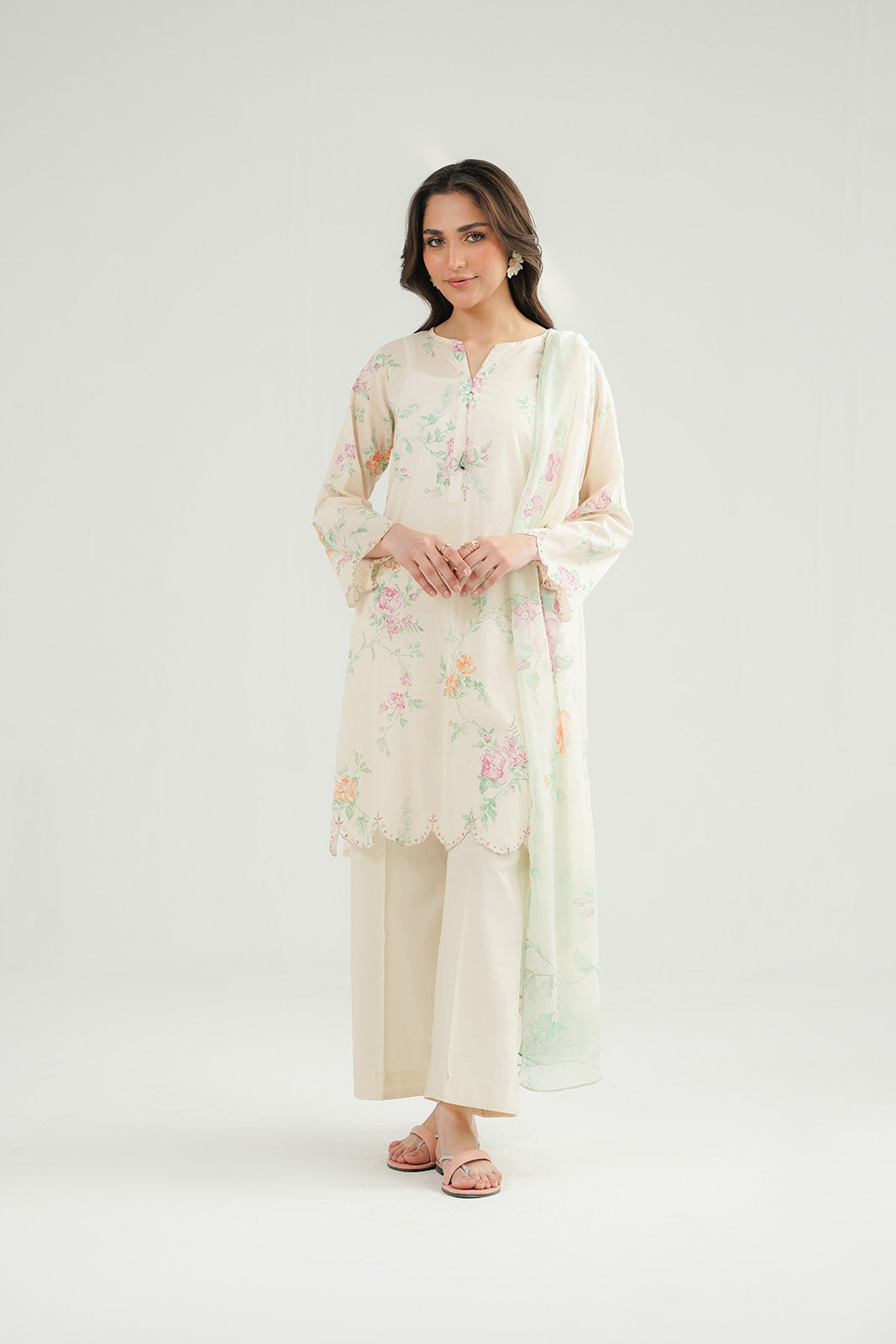 3 Piece Printed Lawn Printed Suit (CP0412)