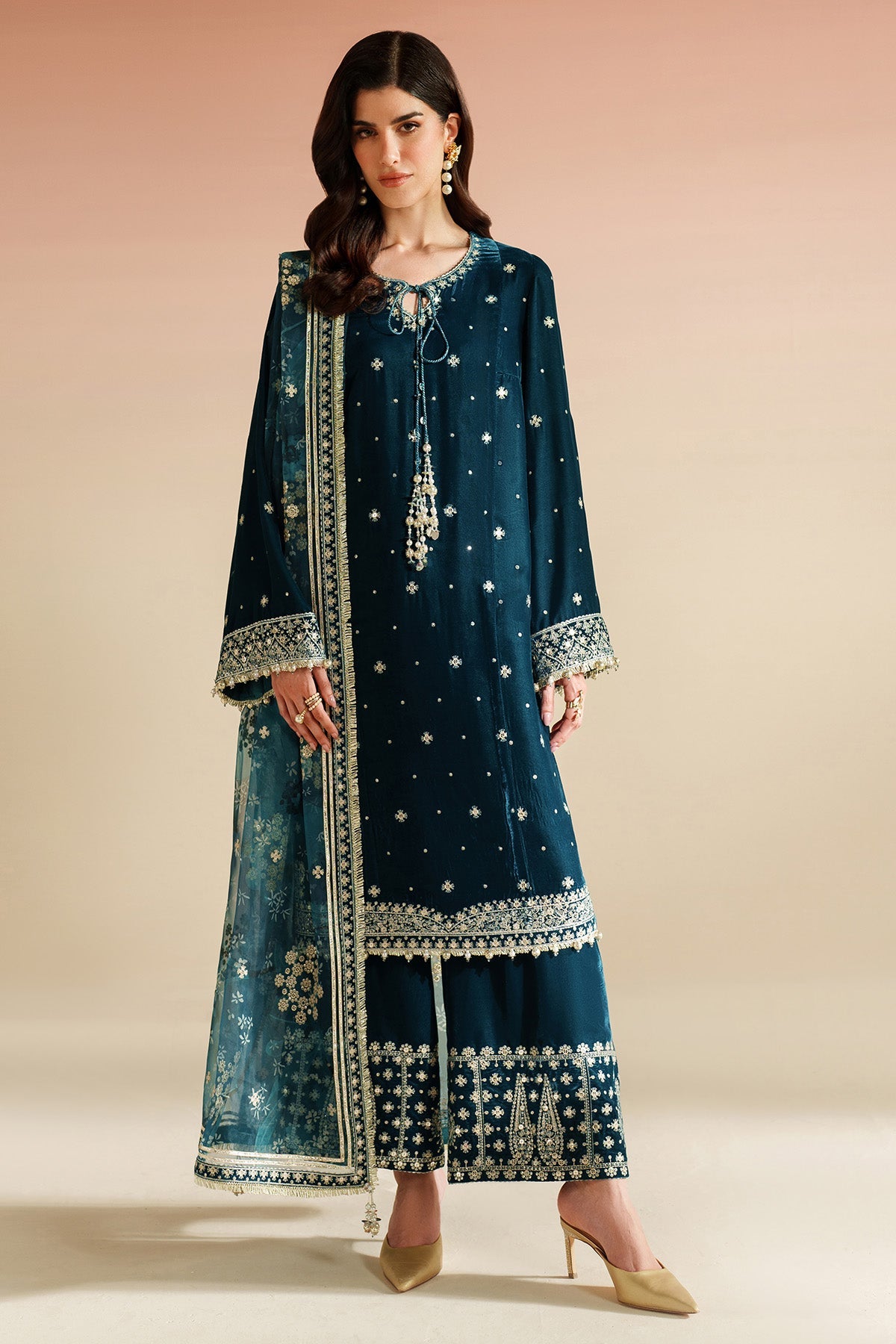 Mairaz Embroidered Velvet Suit — VVF D-2