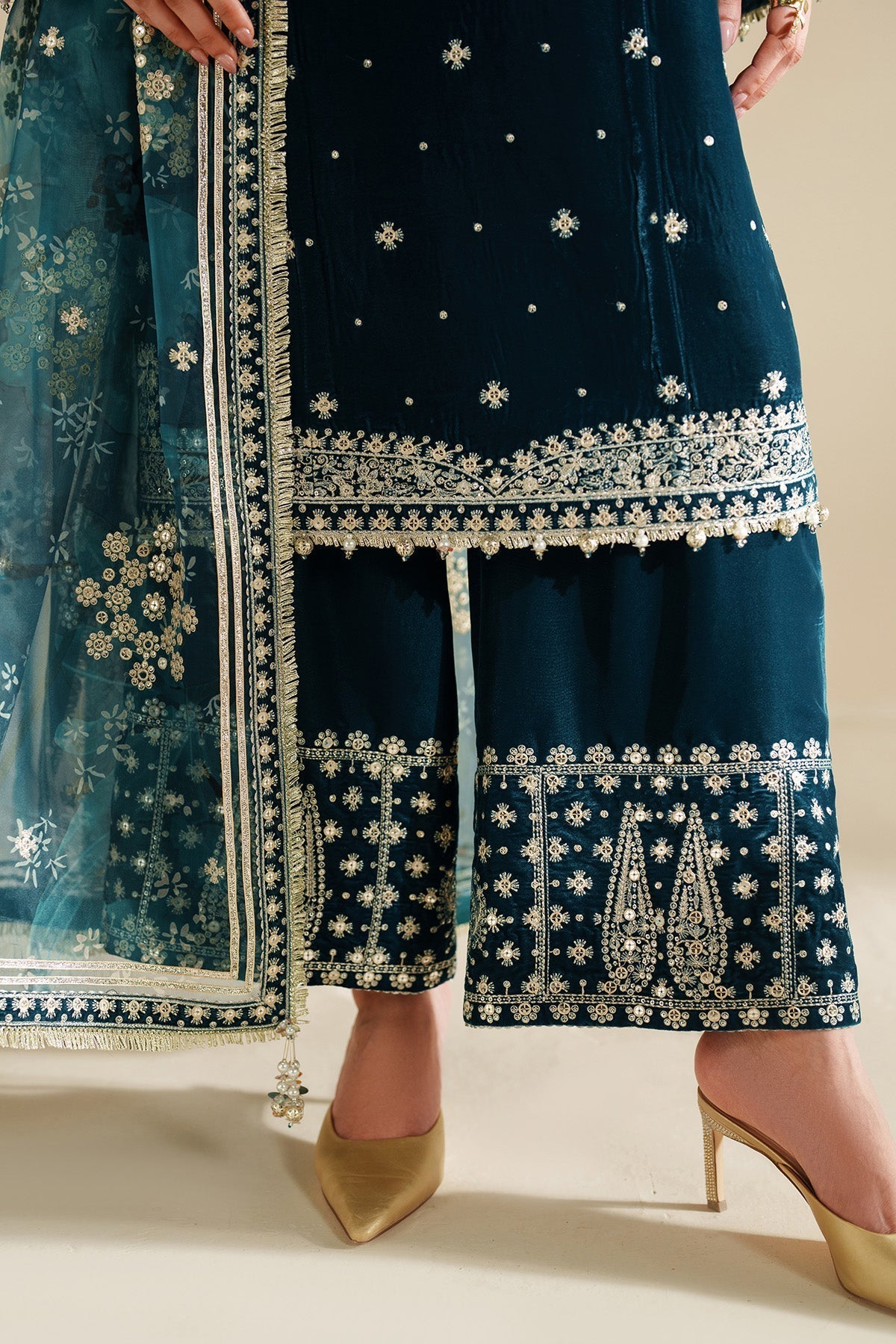 Mairaz Embroidered Velvet Suit — VVF D-2