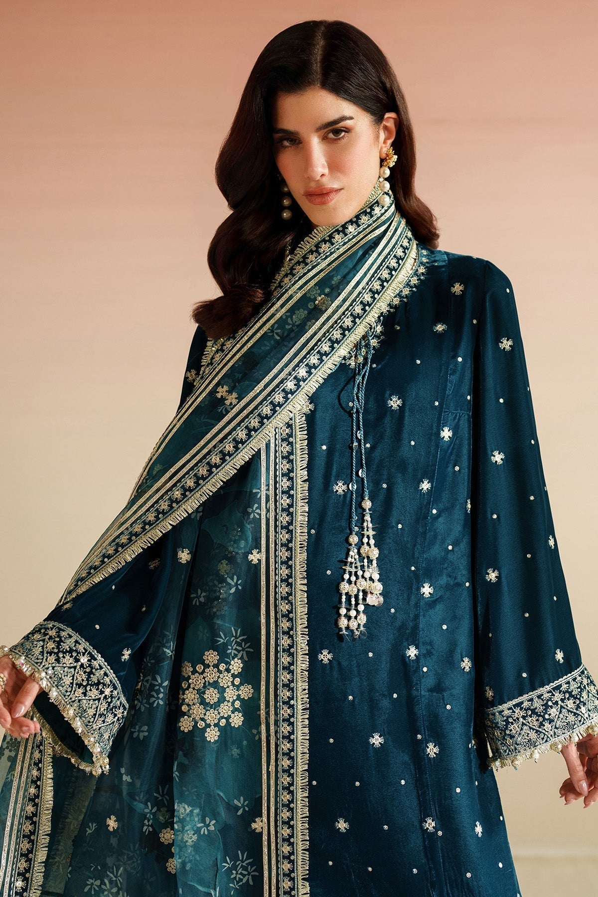 Mairaz Embroidered Velvet Suit — VVF D-2