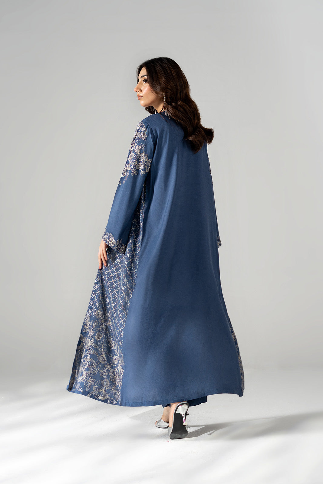 2 Piece Raw Silk Embroidered Suit (FS0200)
