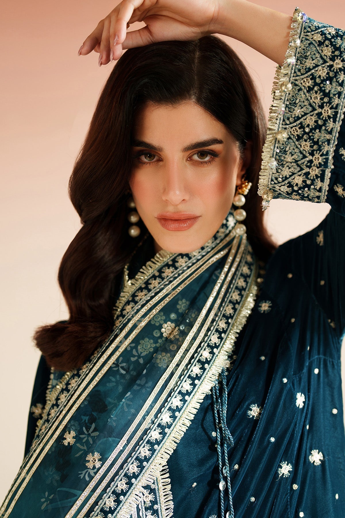 Mairaz Embroidered Velvet Suit — VVF D-2