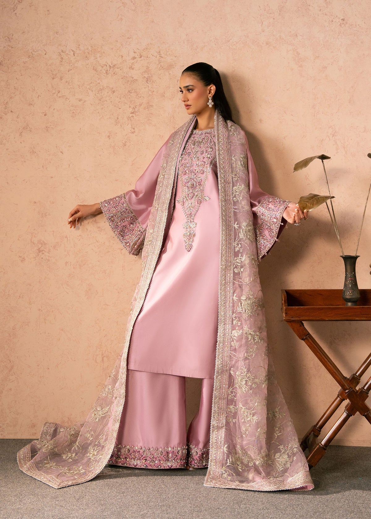 Elaris Style — Mairaz Blush Pink Three-Piece Suit