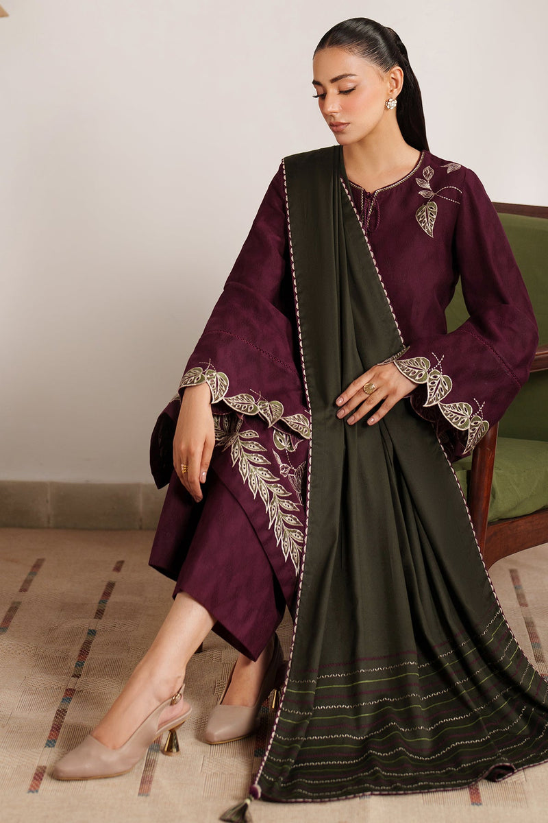EMBROIDERED JACQUARD KHADDAR UW-0147