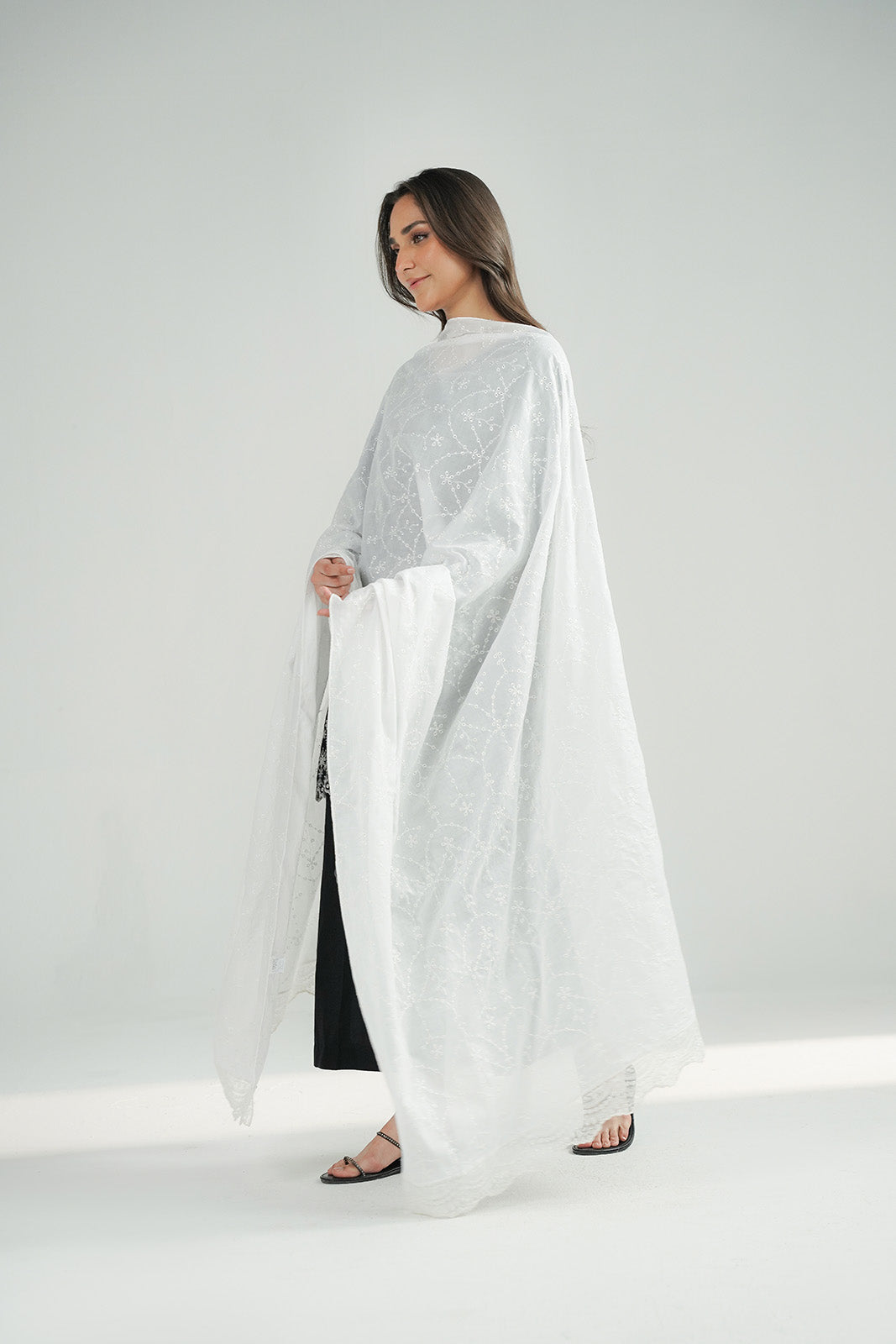 1 Piece Lawn Embroidered Shawl (CH0062)