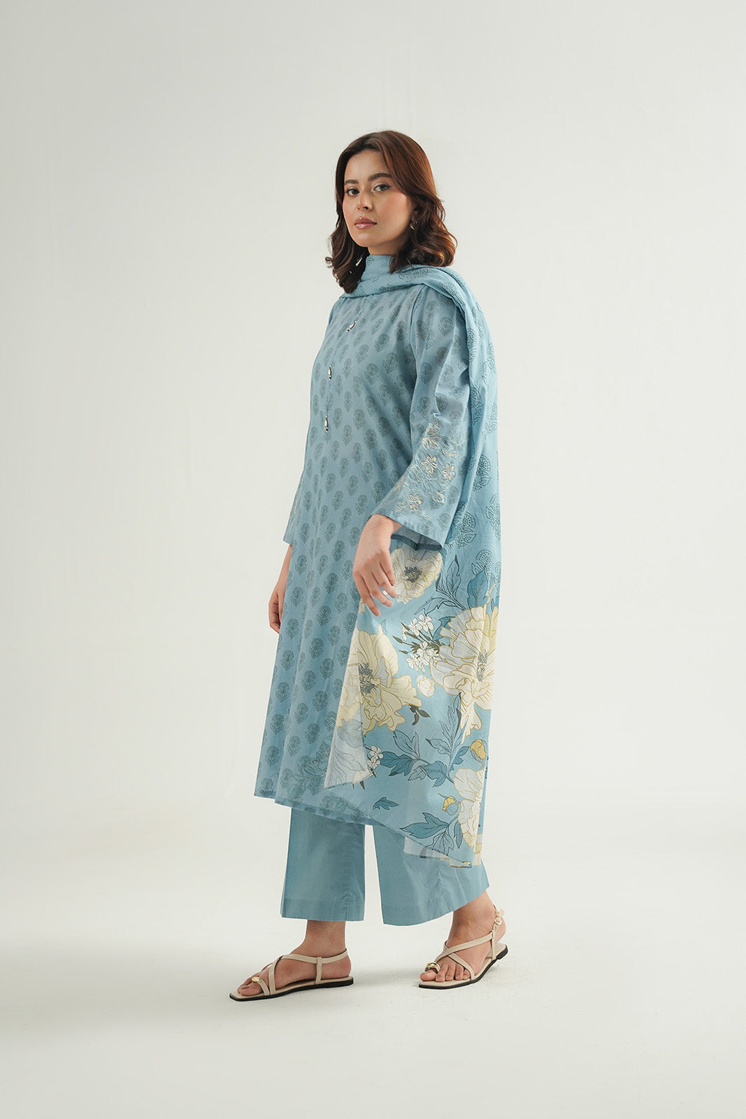 3 Piece Printed Lawn Printed Suit (CP0480)