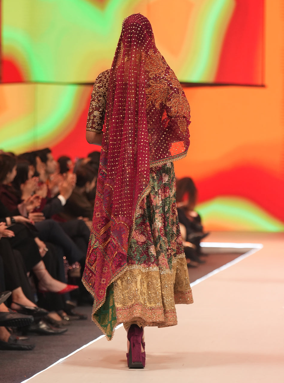 Crimson Scarlet Anarkali