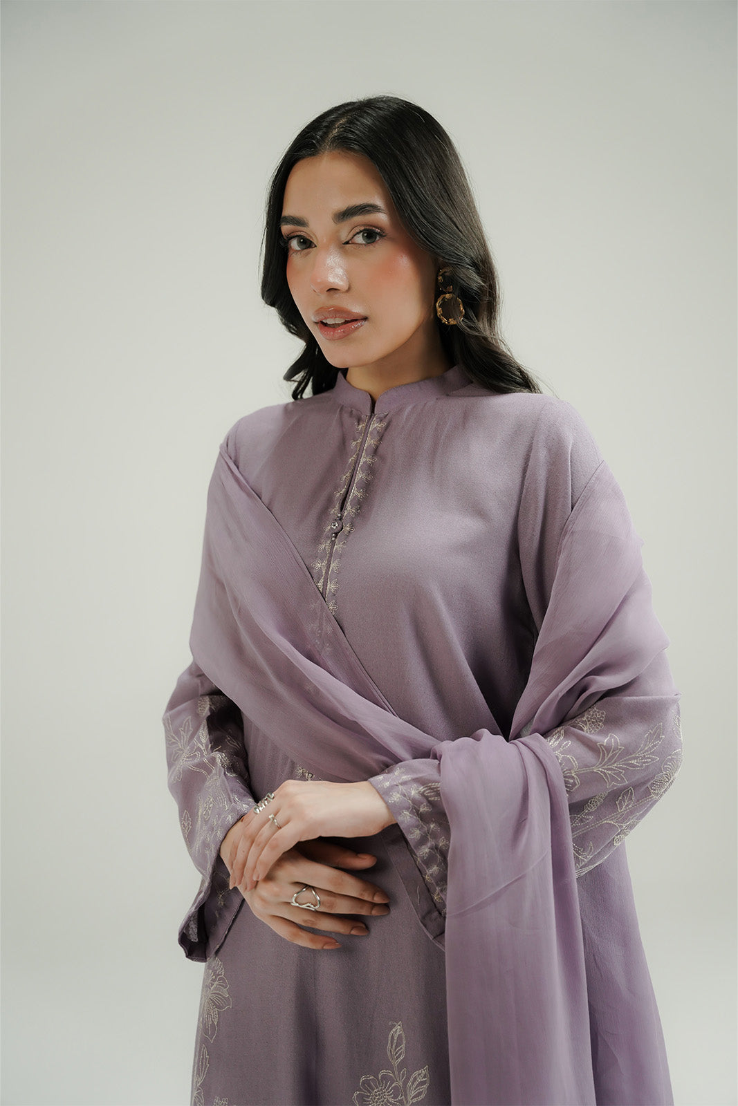 3 Piece Lawn Karandi Embroidered Suit (CP0569)