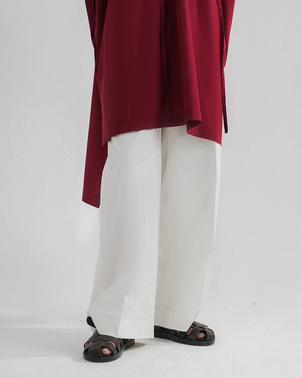 3-PC Embroidered Raw-Silk Suit CKP-6-378