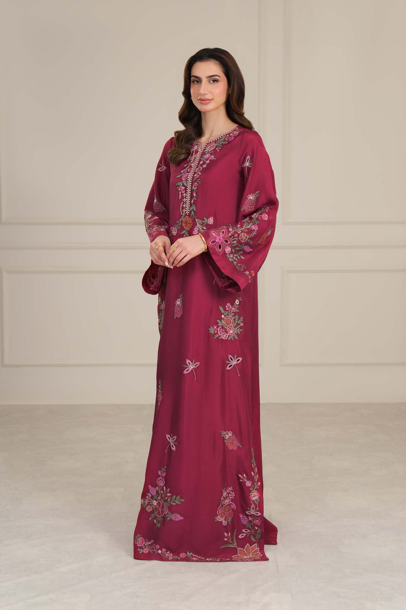 D4 - Garnet Red Kaftan
