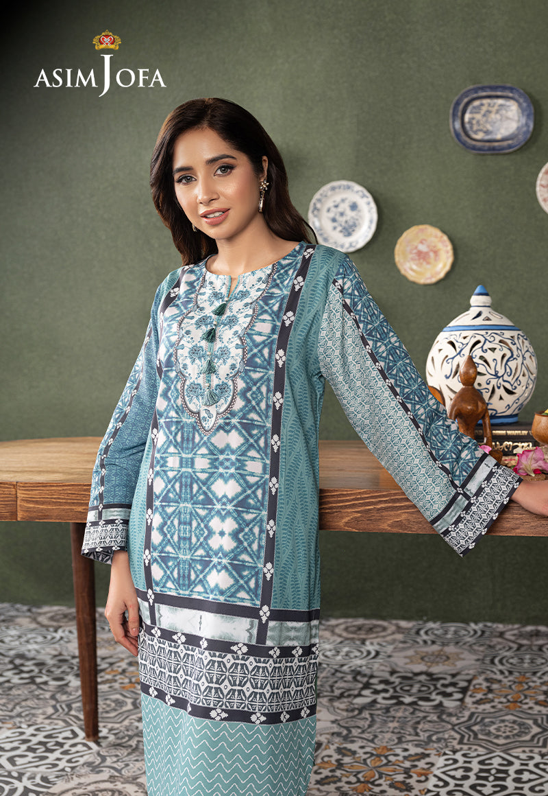 AJODD-03 PRINTED LAWN SILK 1 PC