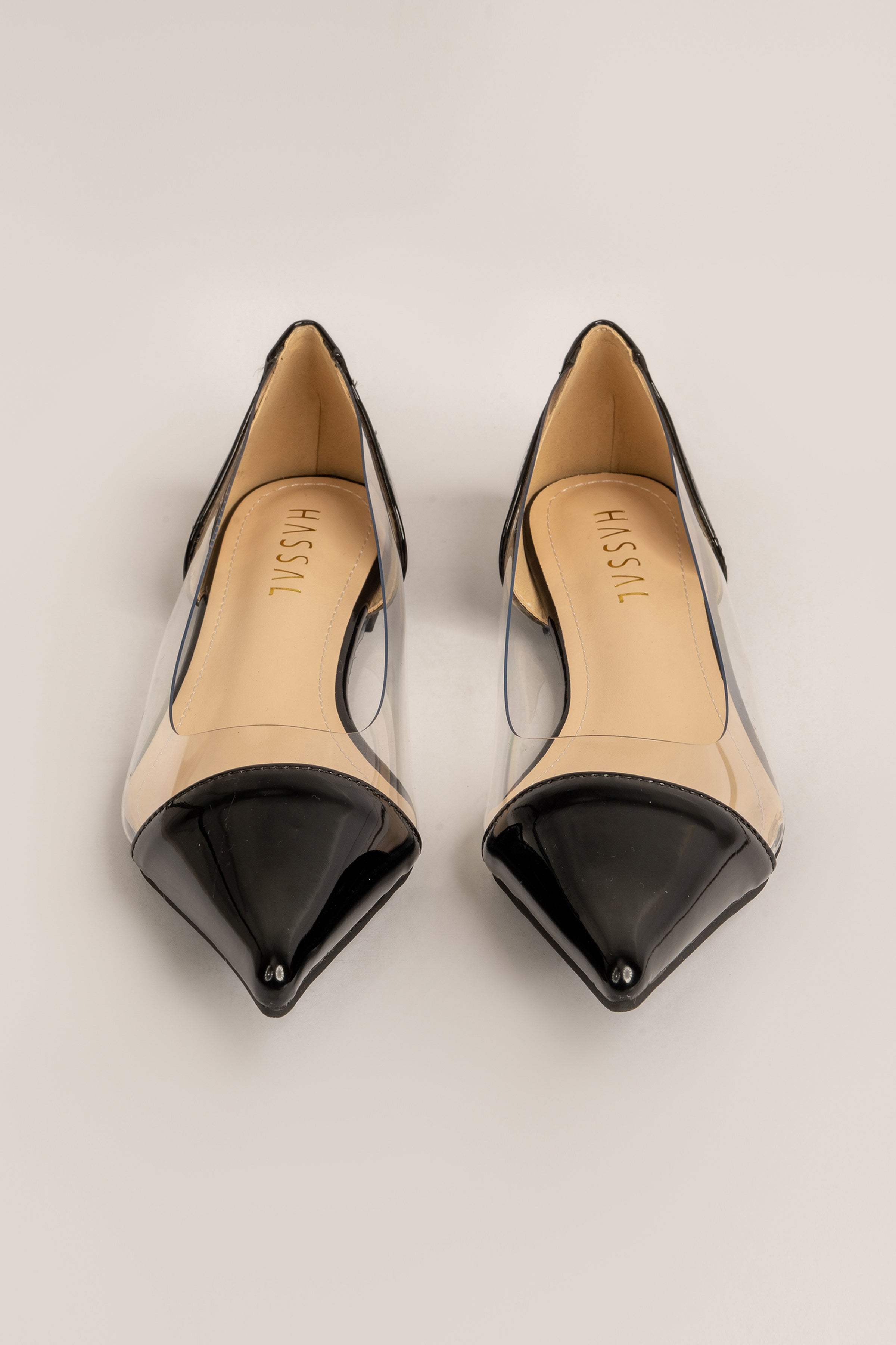 Black PVC Flats