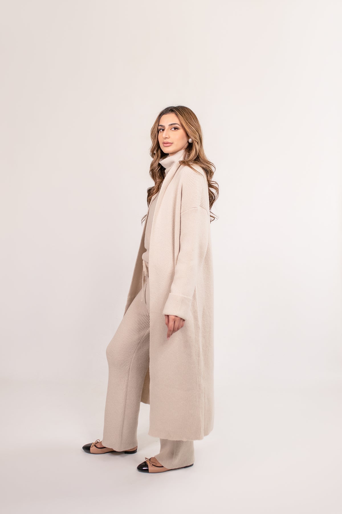 Merve Cream Three Piece Suit