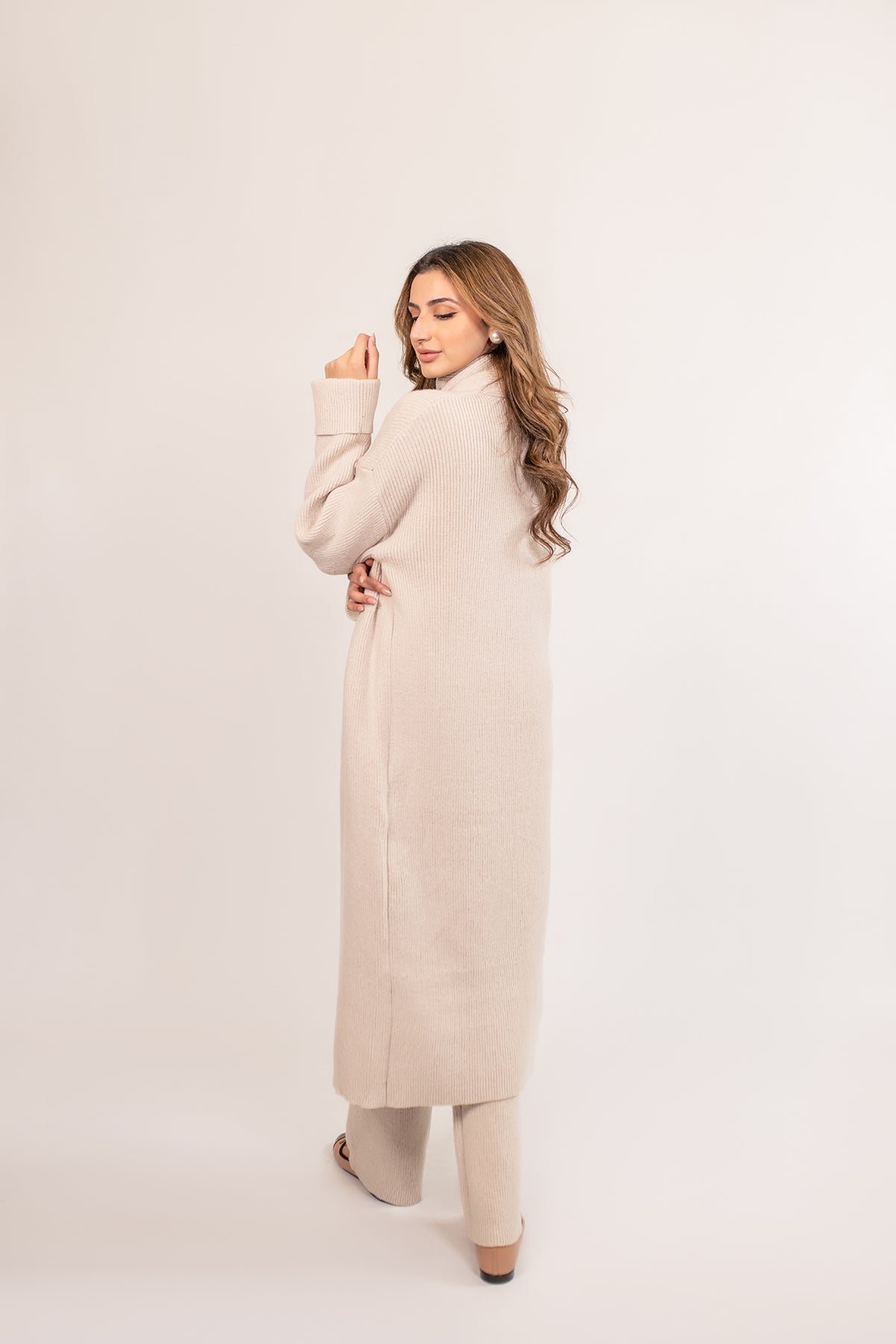 Merve Cream Three Piece Suit