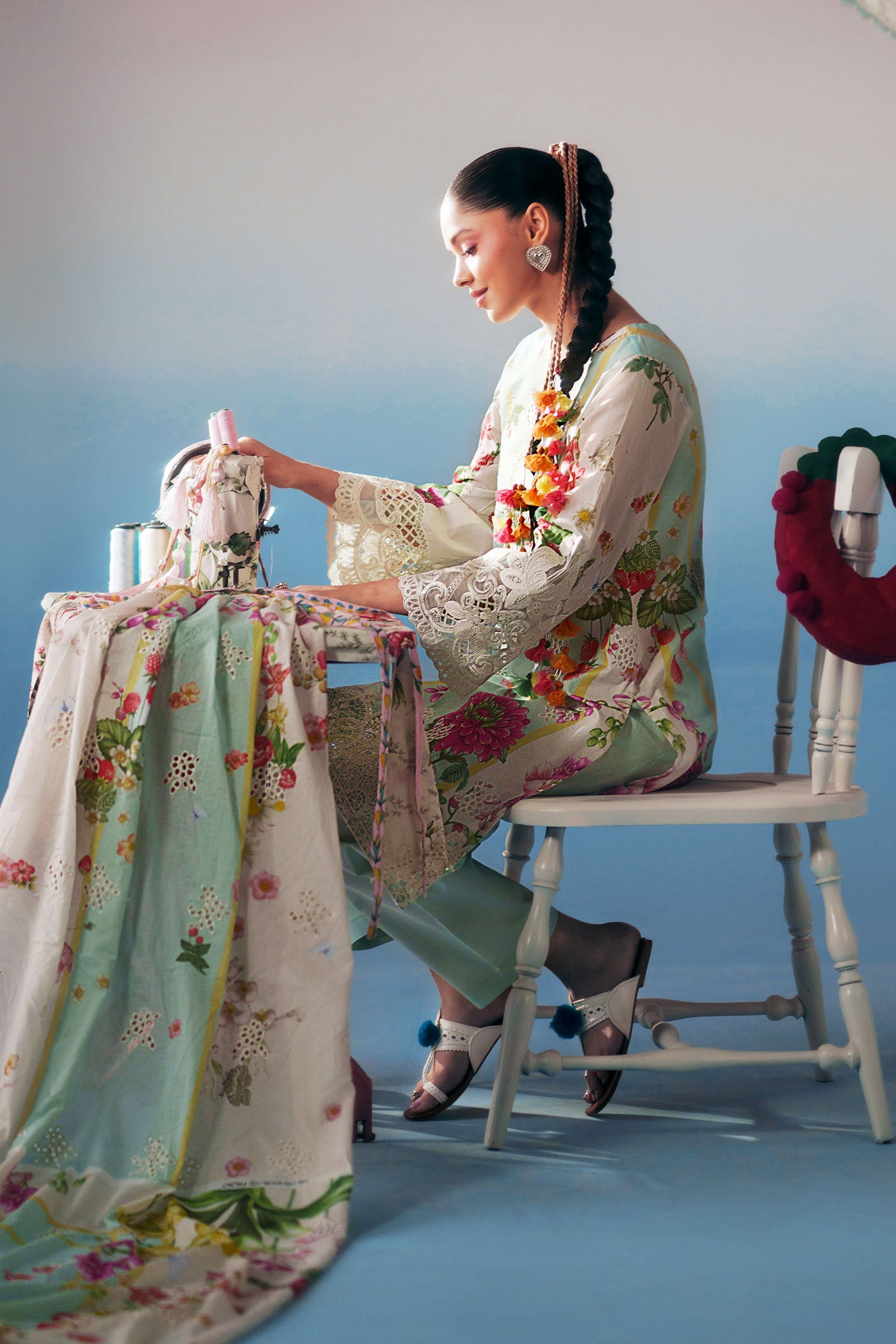 3 Piece Embroidered Lawn Suit