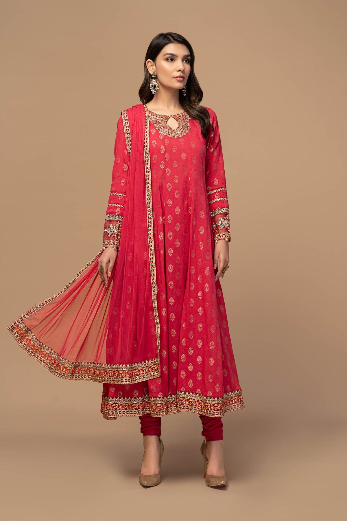 3 Piece Embroidered Suit