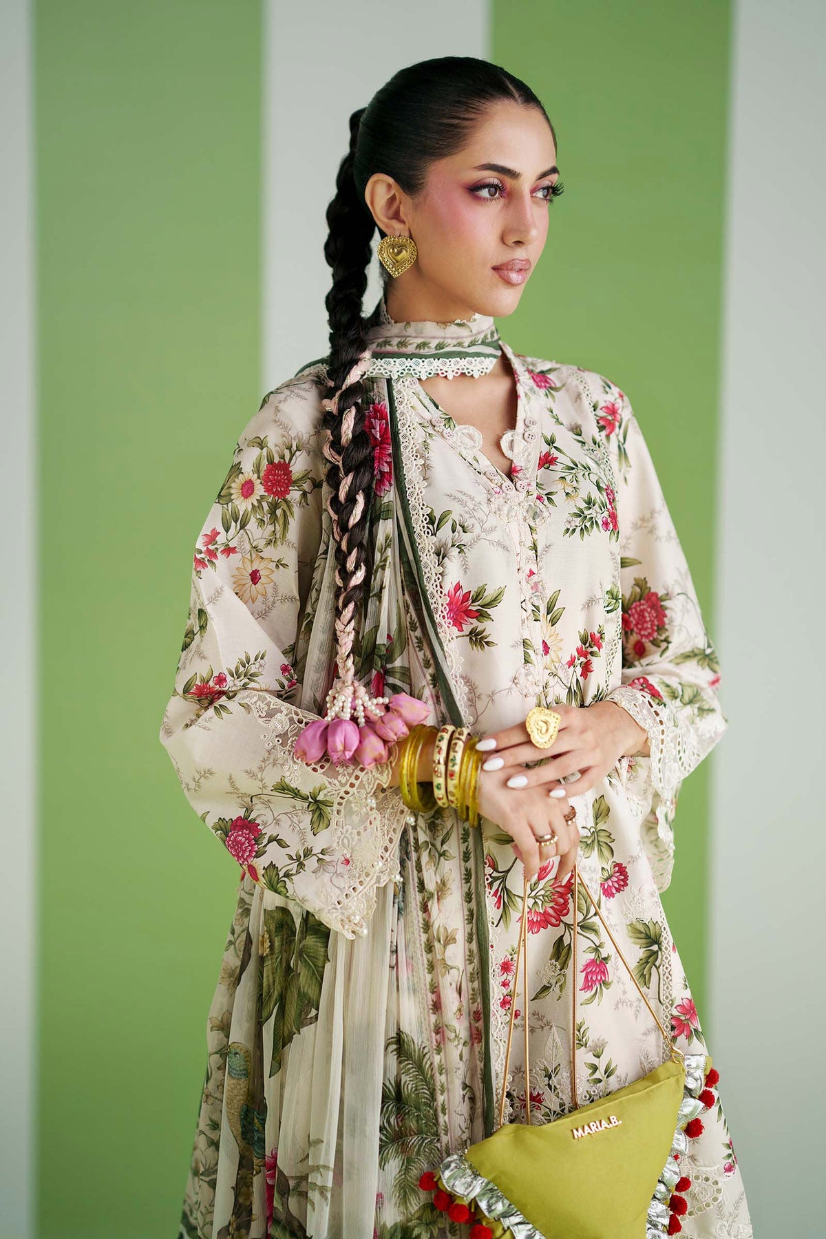 3 Piece Embroidered Lawn Suit - DWP2603-ESM-OFW
