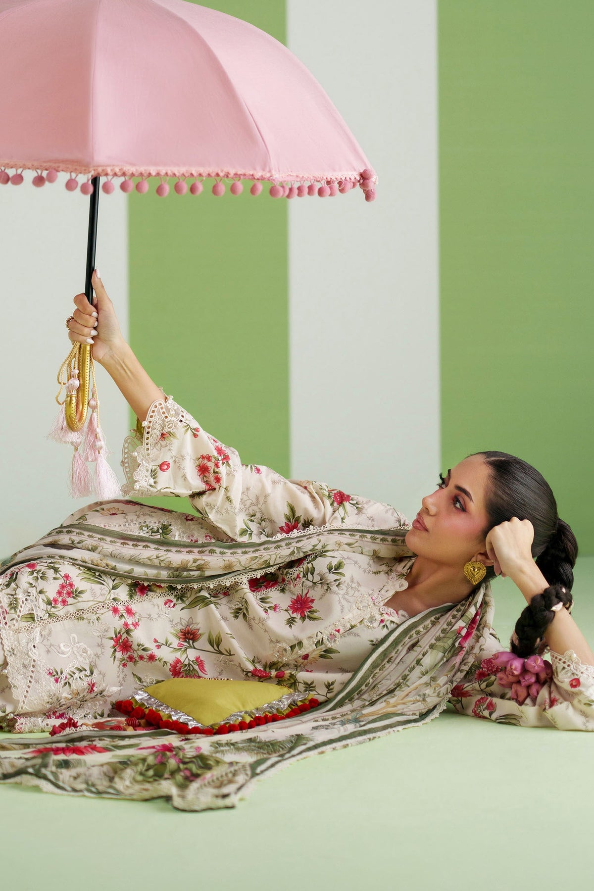 3 Piece Embroidered Lawn Suit - DWP2603-ESM-OFW