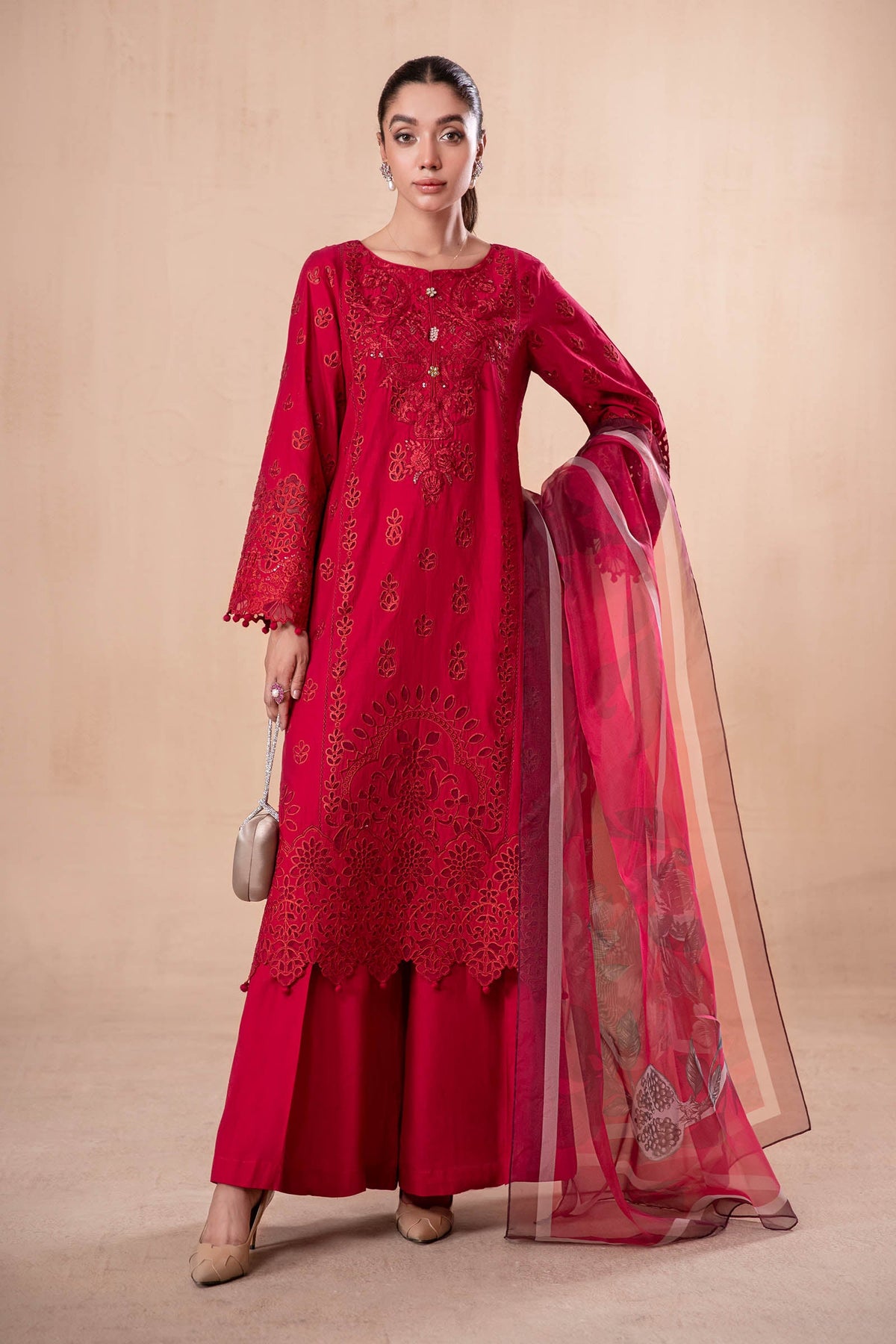 3 Piece Embroidered Lawn Suit