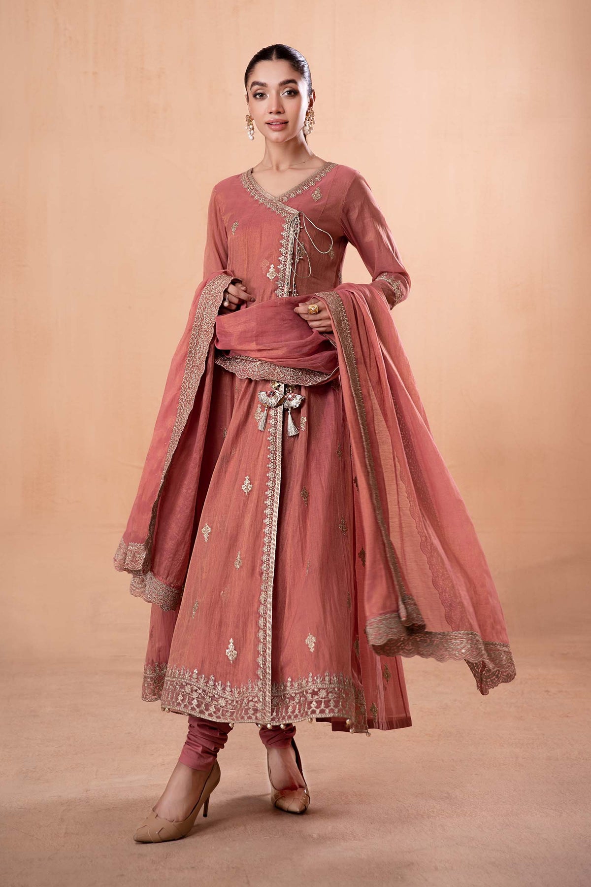 3 Piece Embroidered Cotton Masoori Suit
