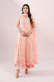 3 Piece Embroidered Polyester Net Suit